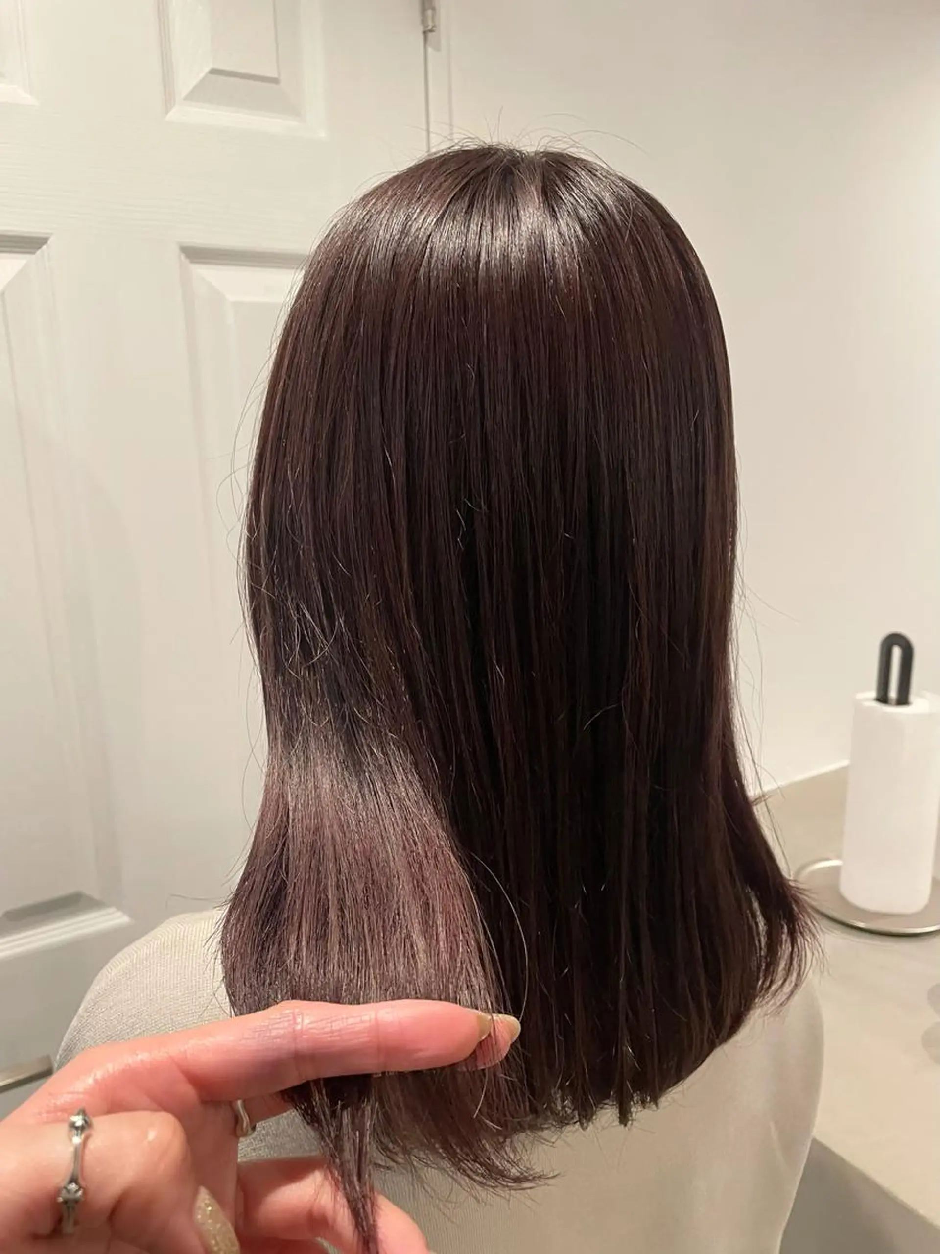 ミディアム カラー ラベンダーカラー ラベンダーピンク ピンクカラー カット ヘアカラー トリートメント 中目黒🌼 🌼ハナのヘアスタイル