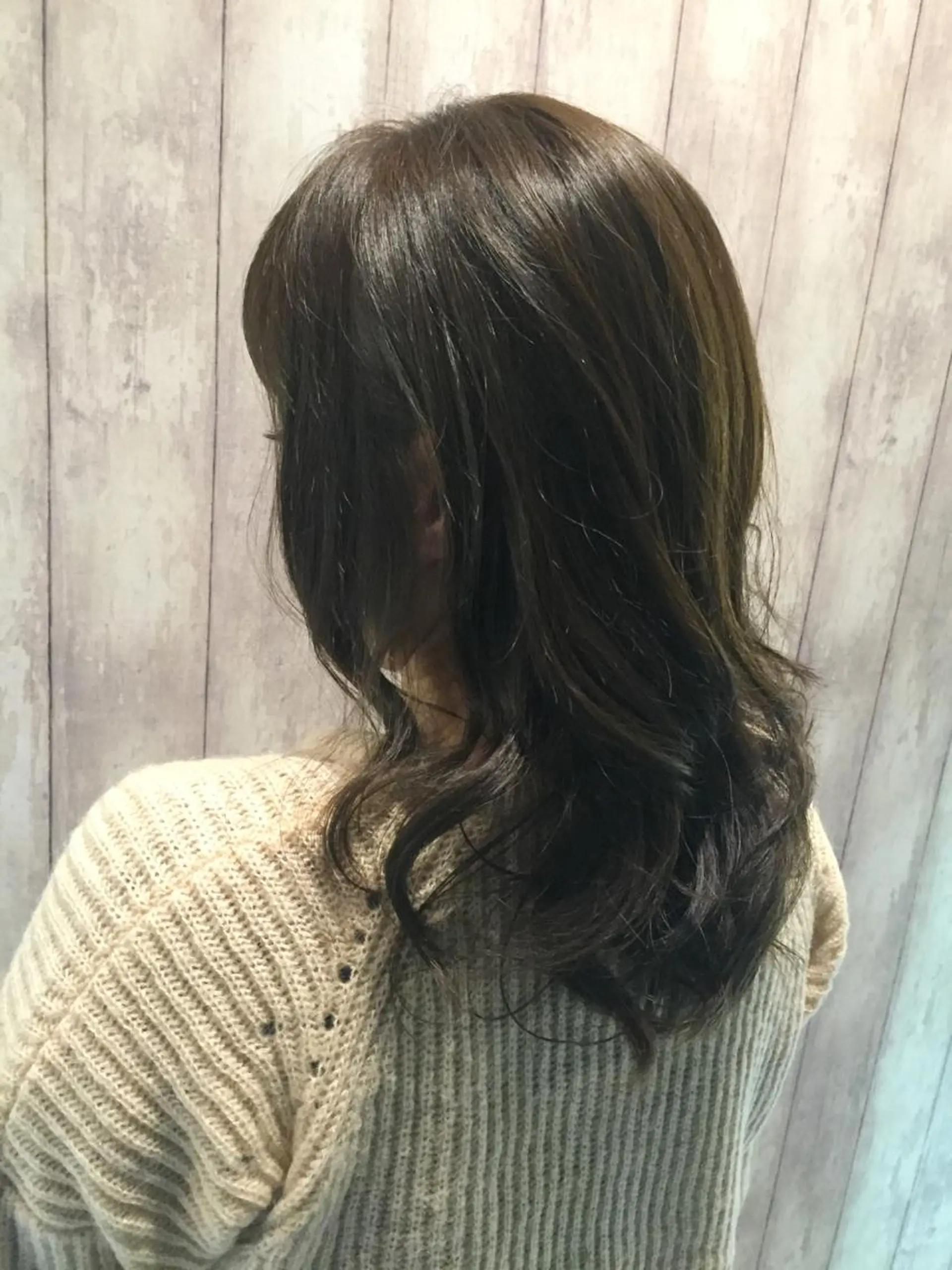 ミディアム セミロング ロング カラー パーマ 韓国ヘア✨グレージュ カラーasamiのヘアスタイル