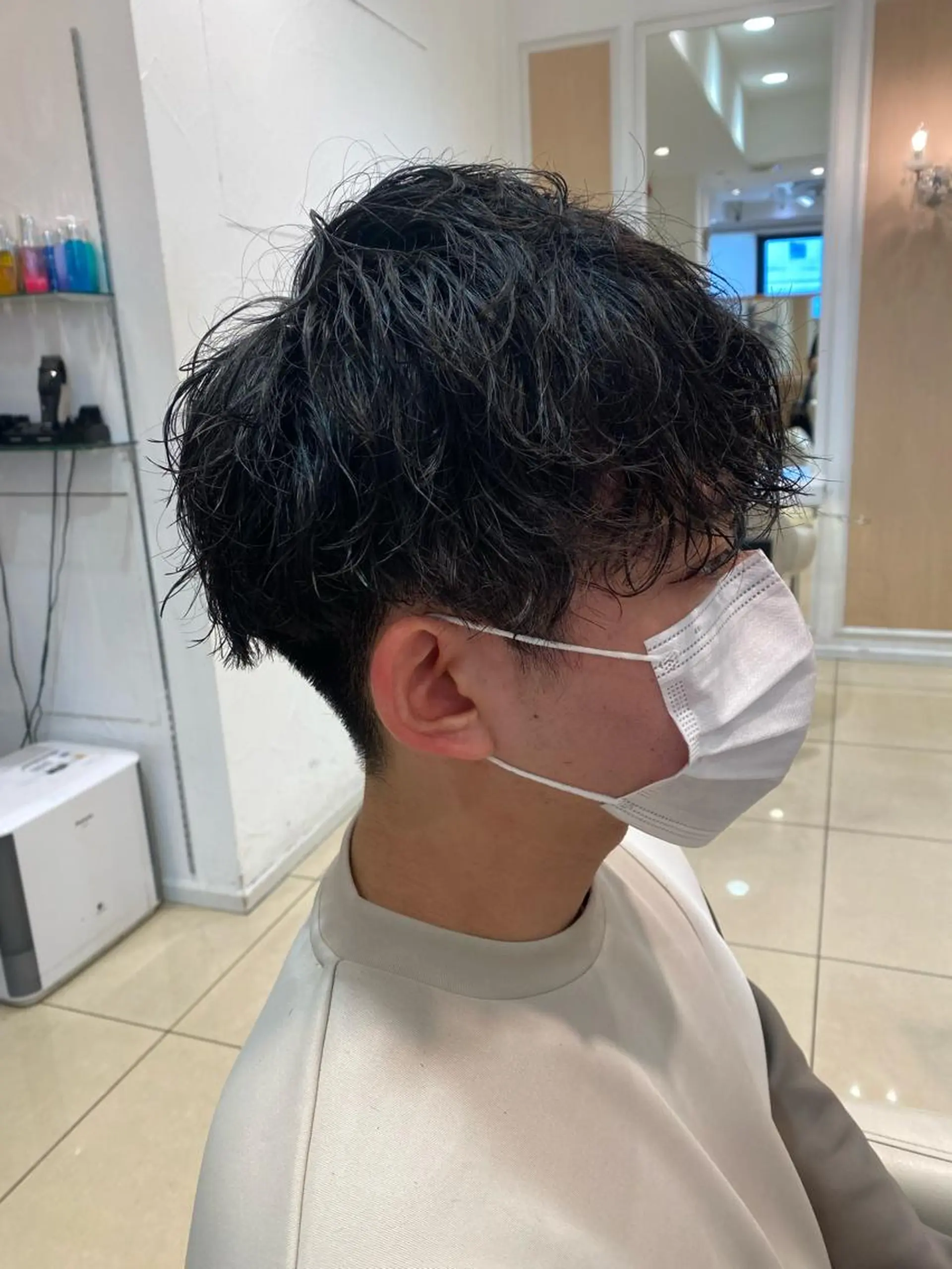 ショート パーマ メンズ カット パーマ メンズ特化型美容師 栗山勇人のヘアスタイル