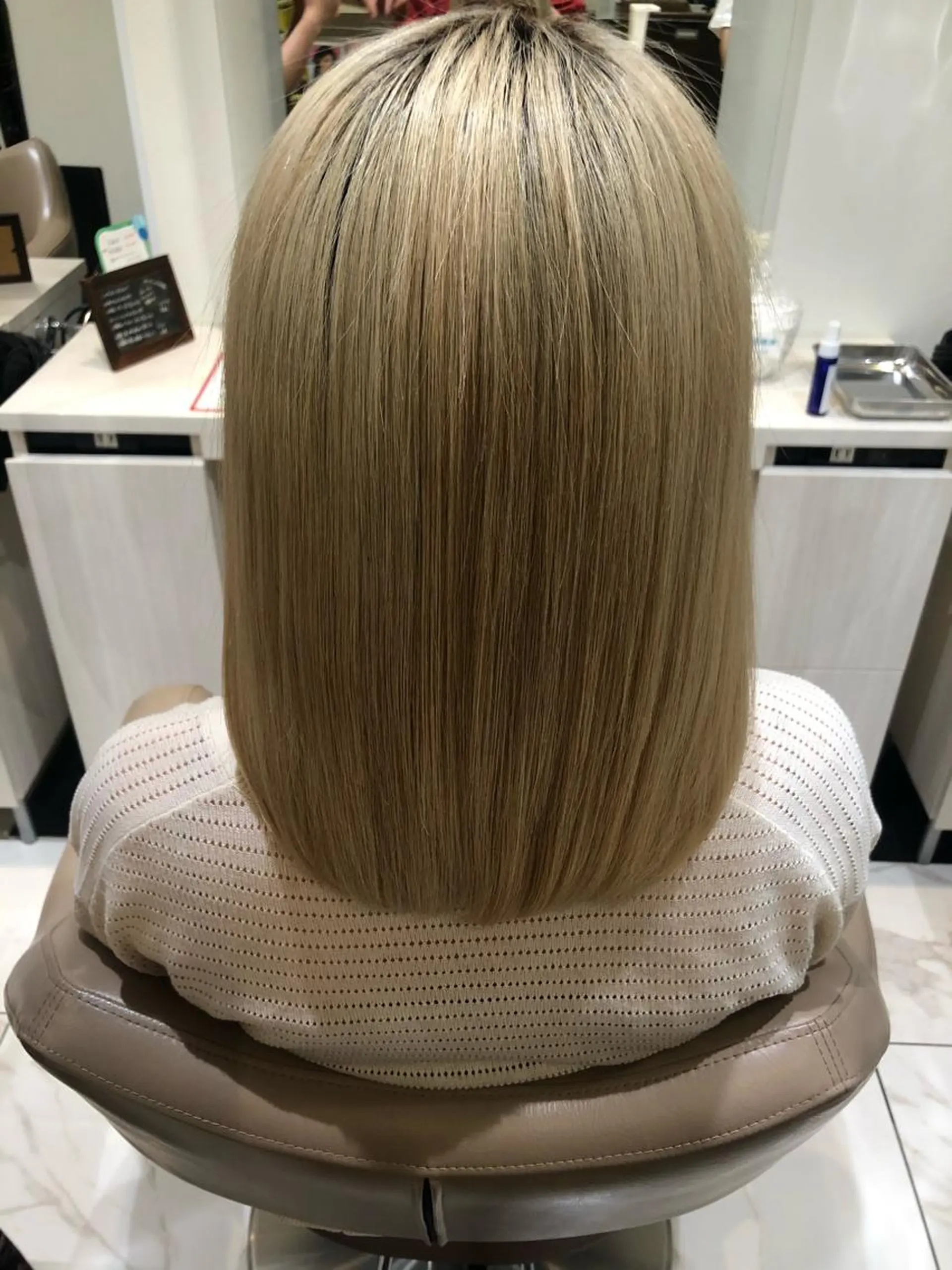 ミディアム 髪質改善 トリートメント 三箇島 陽香のヘアスタイル