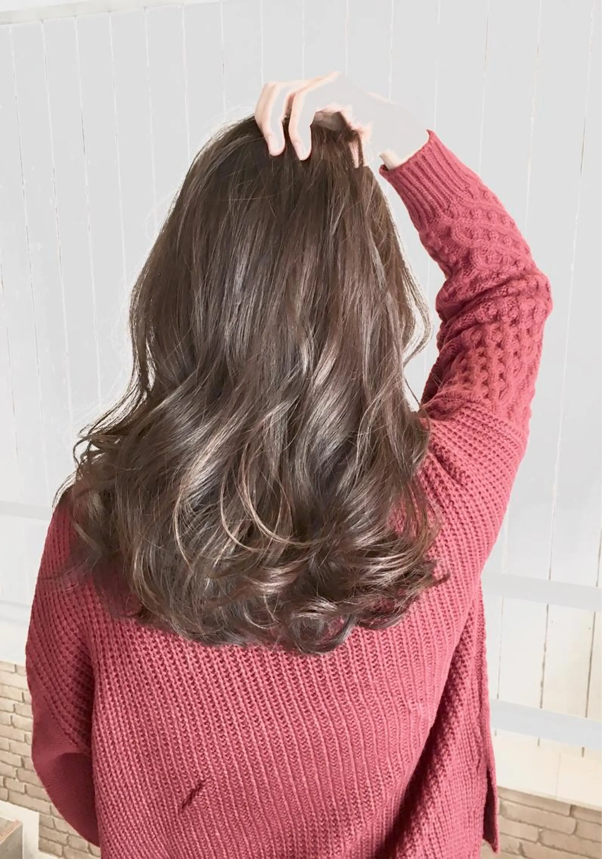 セミロング カラー ブラウンカラー ミルクティーブラウン カット ヘアカラー トリートメント RecheRche 池袋のヘアスタイル