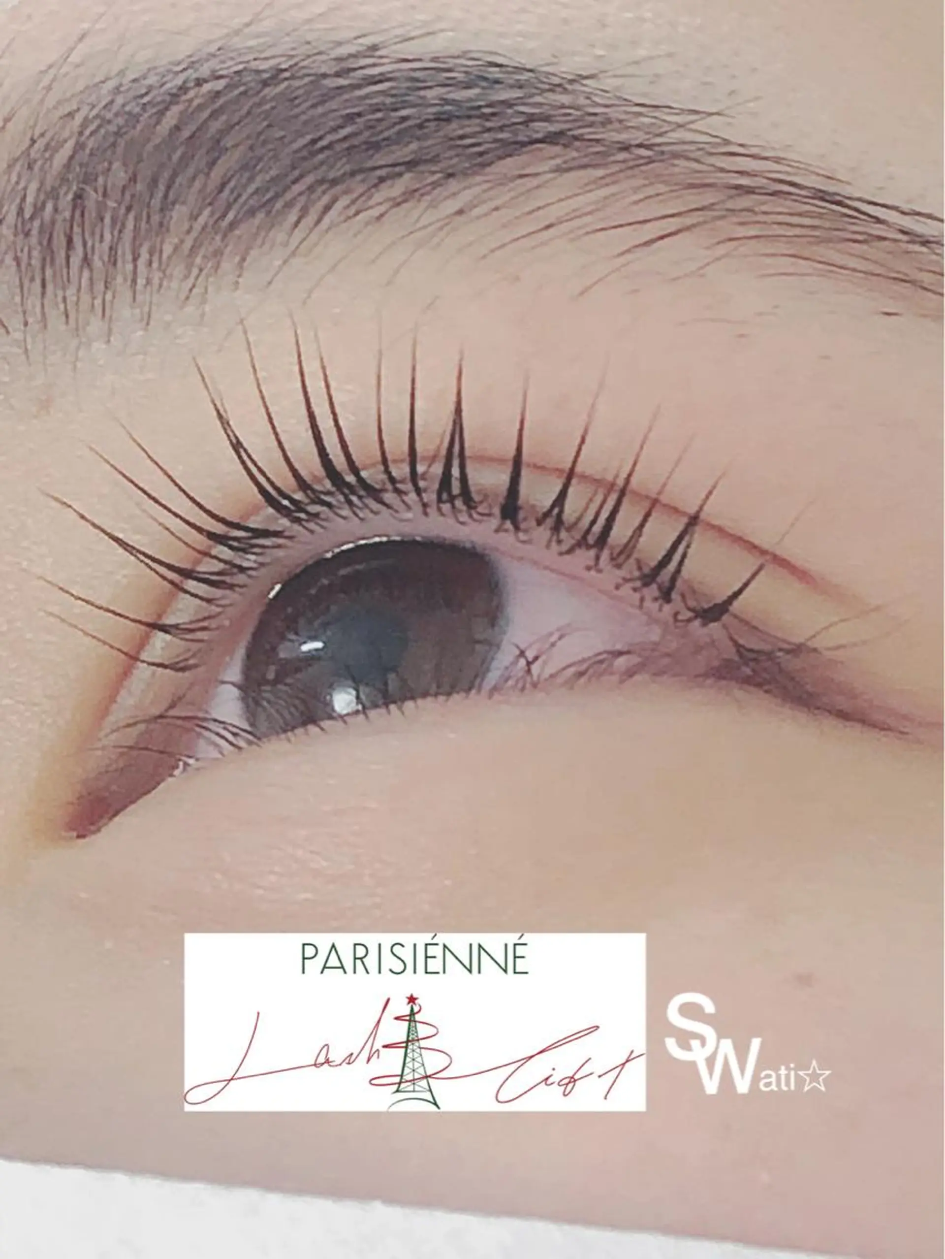 マツエク・マツパ ナチュラル パリジェンヌラッシュリフト まつげパーマ 一重×まつ毛パーマ マツパ マツパ＆マツエク swatiのマツエク・マツパデザイン