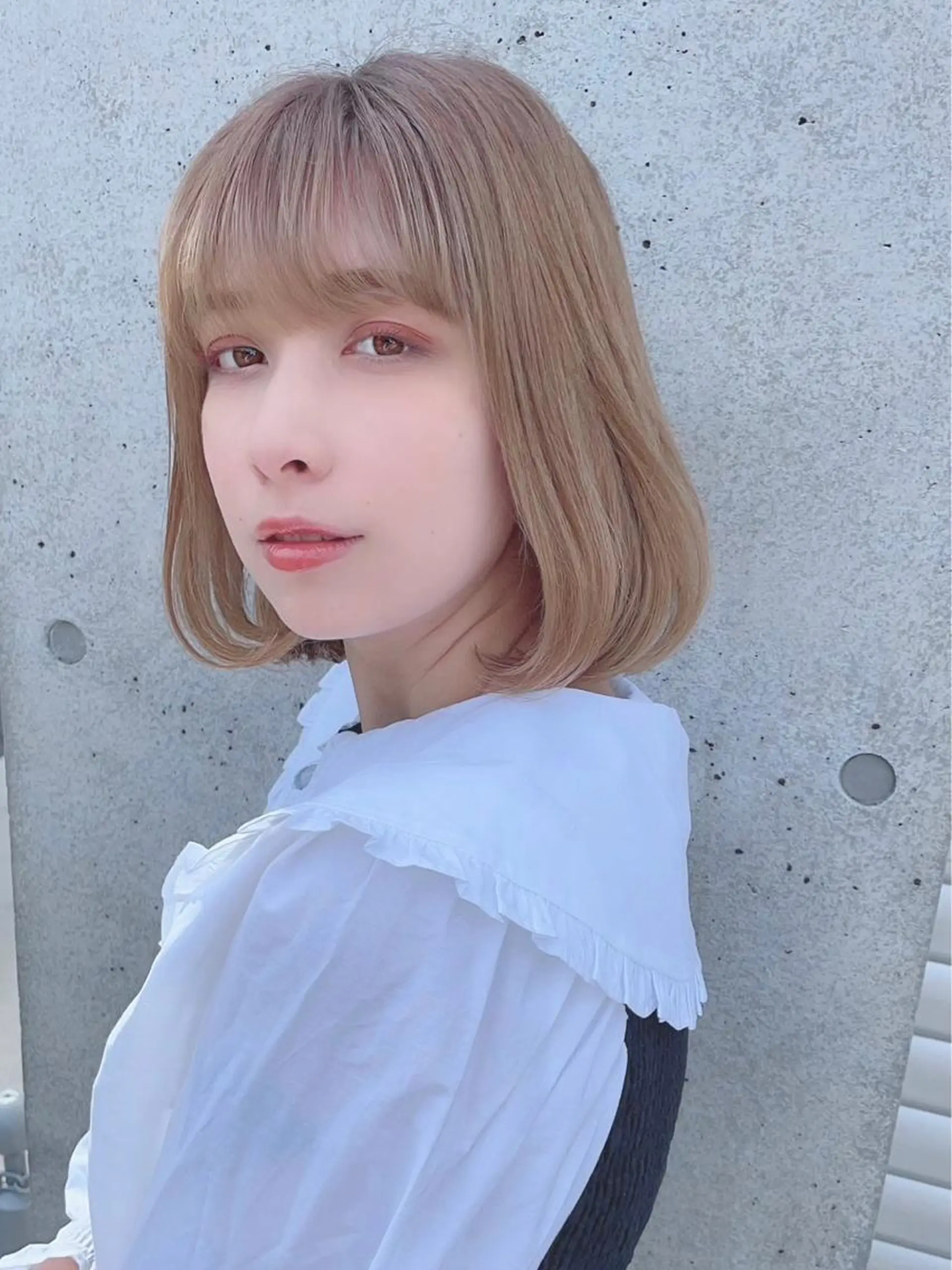 ミディアム カラー パーマ ヘアアレンジ 【公式】amble luxe池袋東口🩷のヘアスタイル