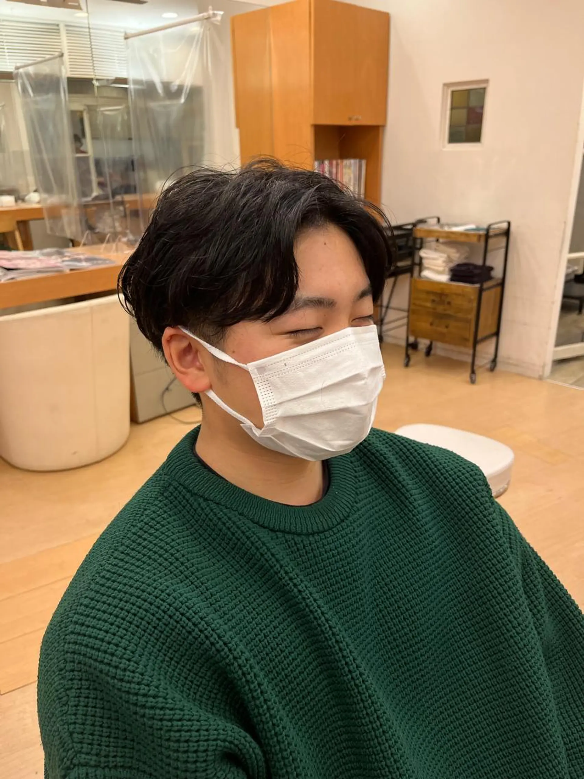 パーマ メンズ センターパート メンズパーマ ニュアンスパーマ 💠つたふうか/ 韓国/メンズヘア💠のヘアスタイル