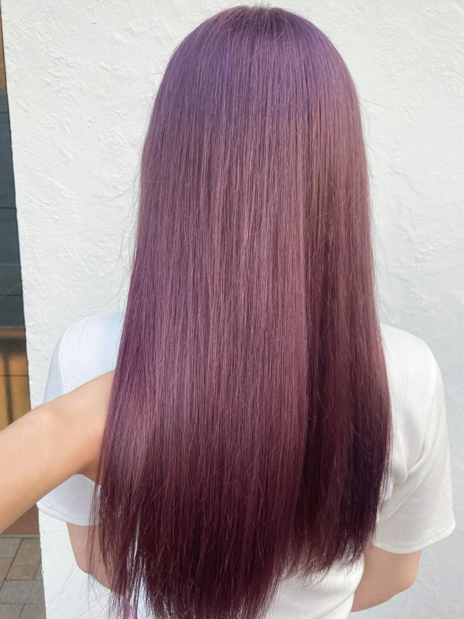 ロング カラー ラベンダーカラー ラベンダーピンク ピンクカラー カット ヘアカラー トリートメント 💎髪質改善💎 西森千夏のヘアスタイル