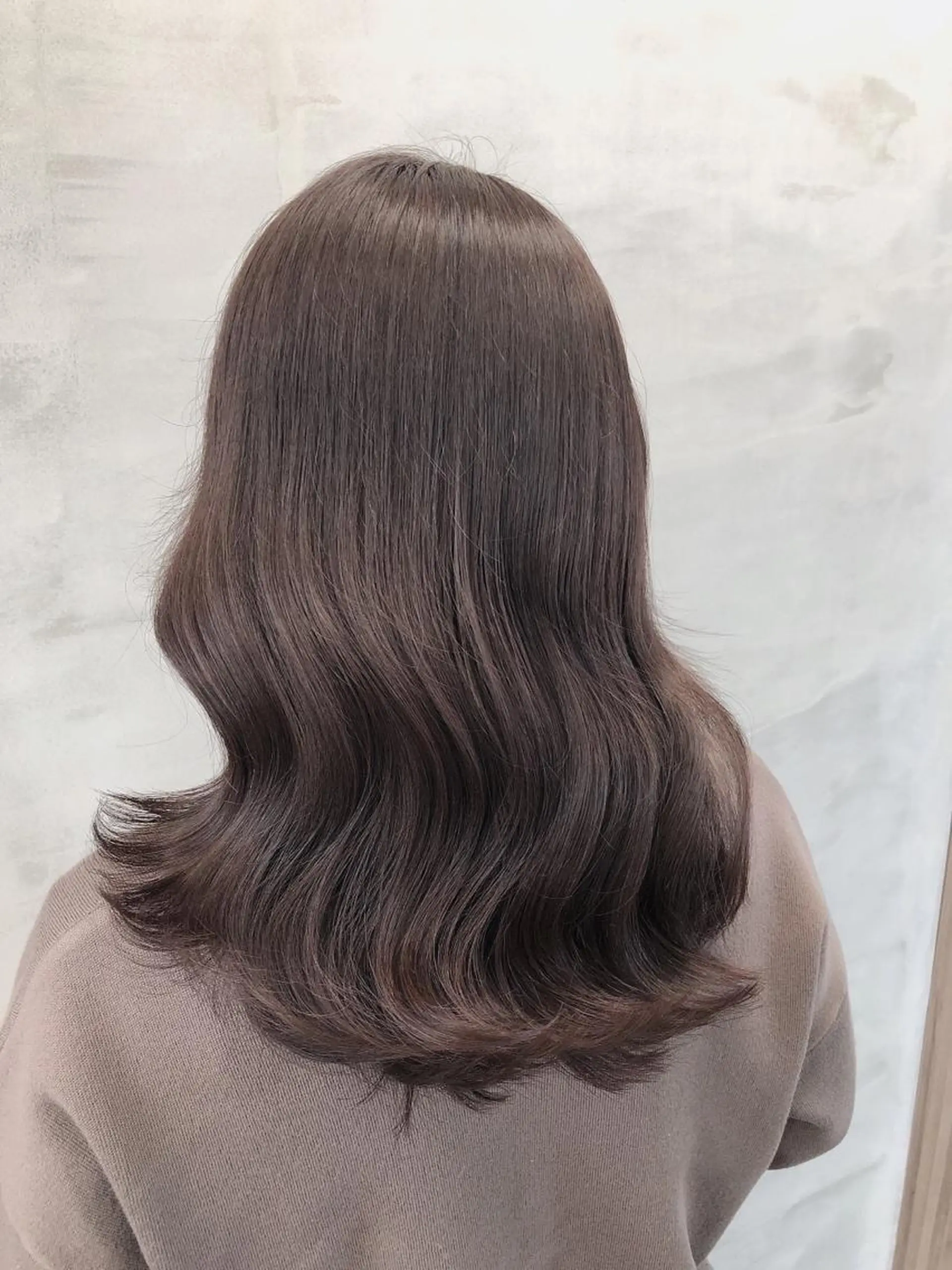 ミディアム カラー ブリーチ ブリーチなしカラー 【美髪特化 髪質改善サイトウ】のヘアスタイル