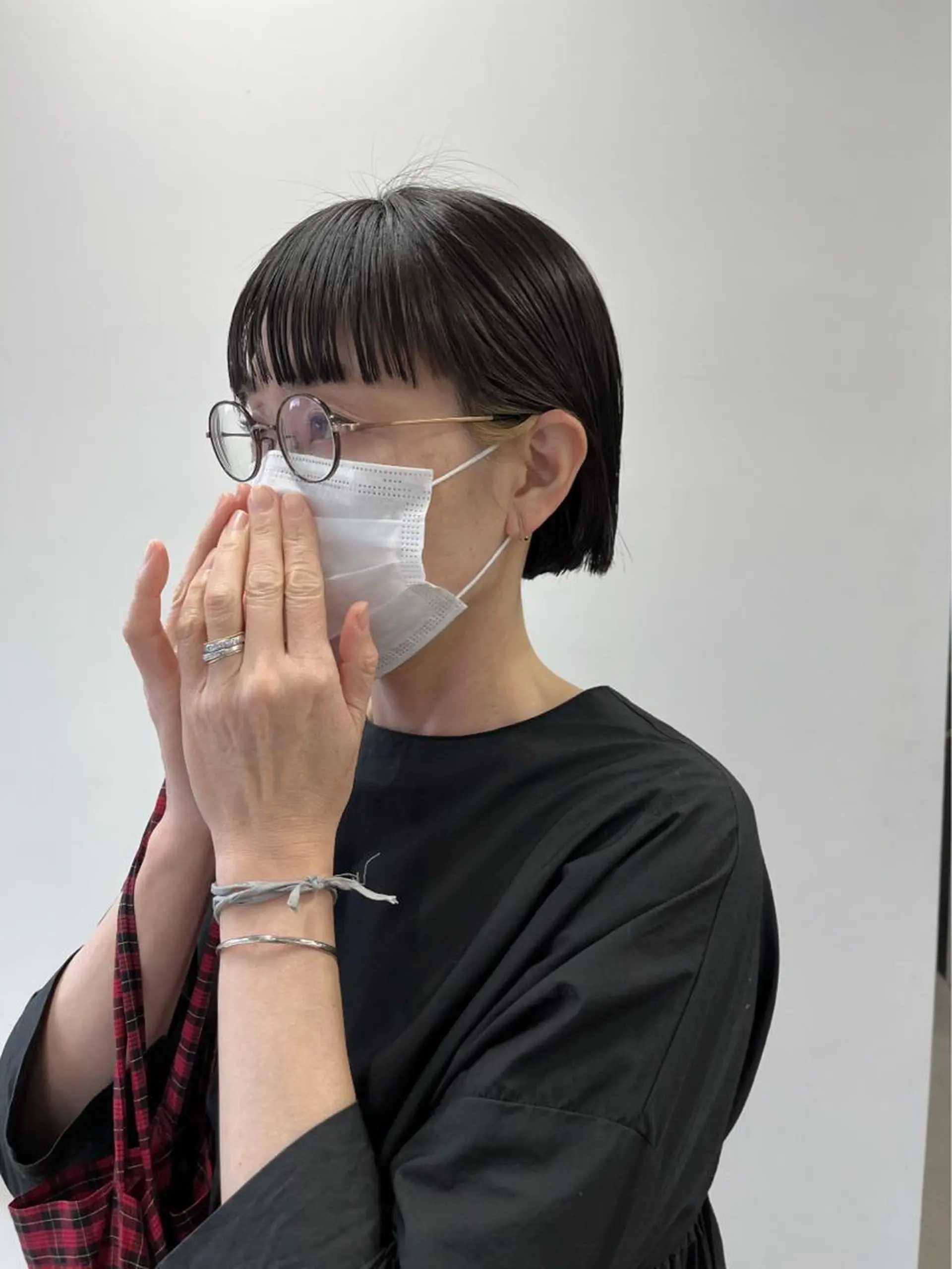 ショート カラー インナーカラー ボブ 山口 モエのヘアスタイル