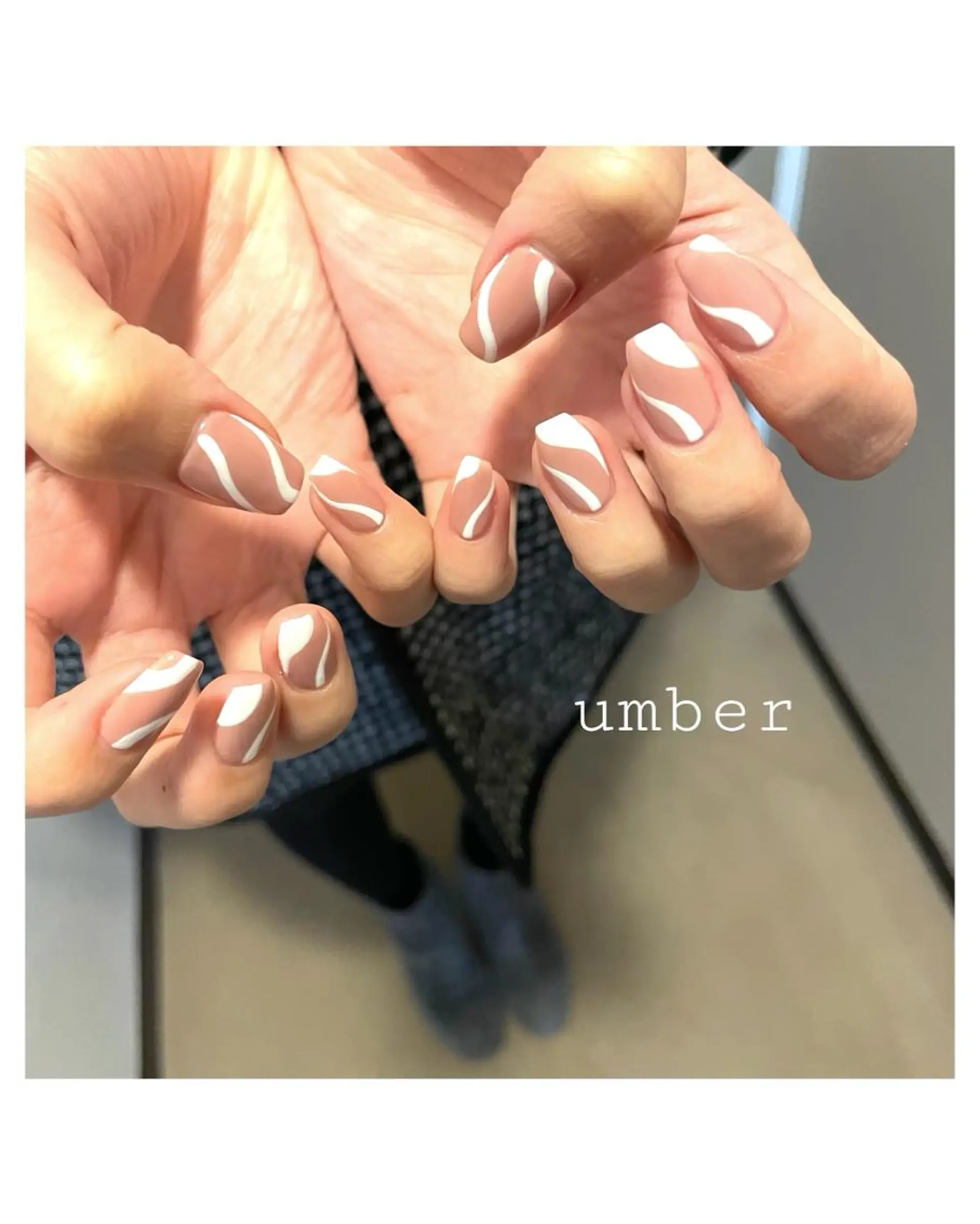 ネイル クリアネイル フラッシュネイル フットネイル フレンチネイル マグネットネイル ハンドネイル umber 三茶1分のネイルデザイン