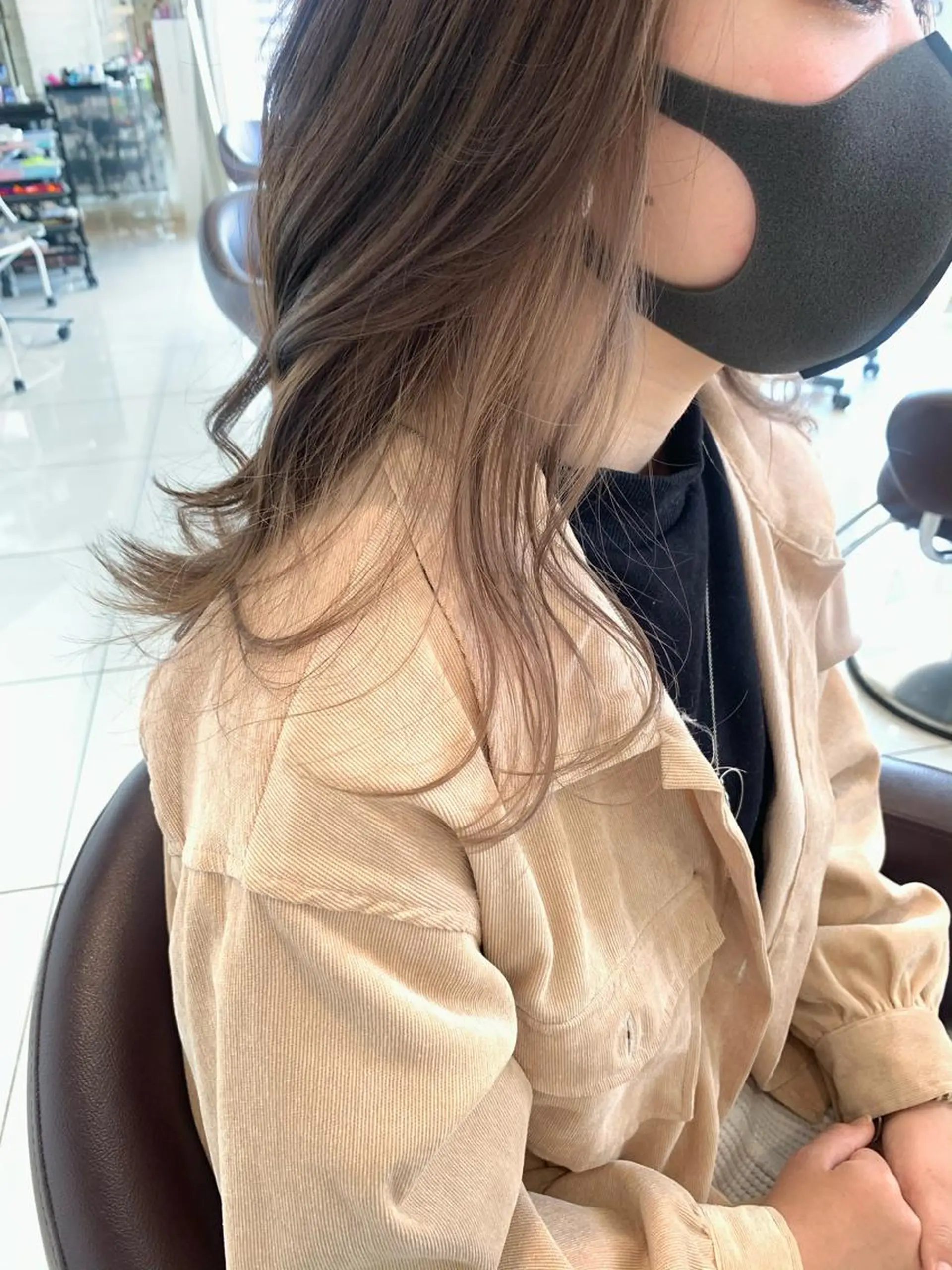 カラー ブリーチ ケアブリーチ ヘアカラー 黒田瀬奈/ボブ まろやかベージュのその他イメージ