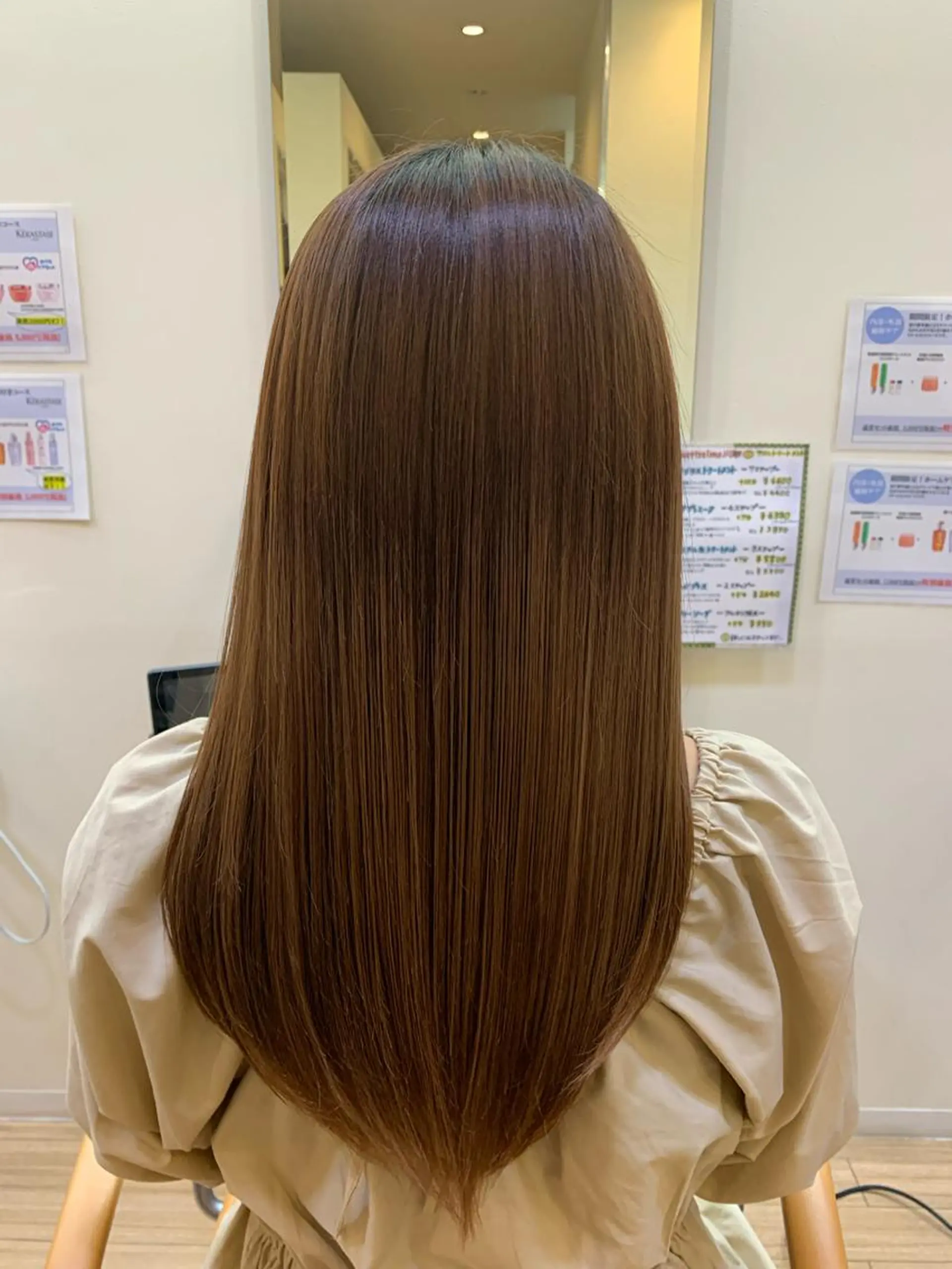 セミロング トリートメント 酸熱トリートメント 板倉　花連 💌リピーター様へ↓のヘアスタイル