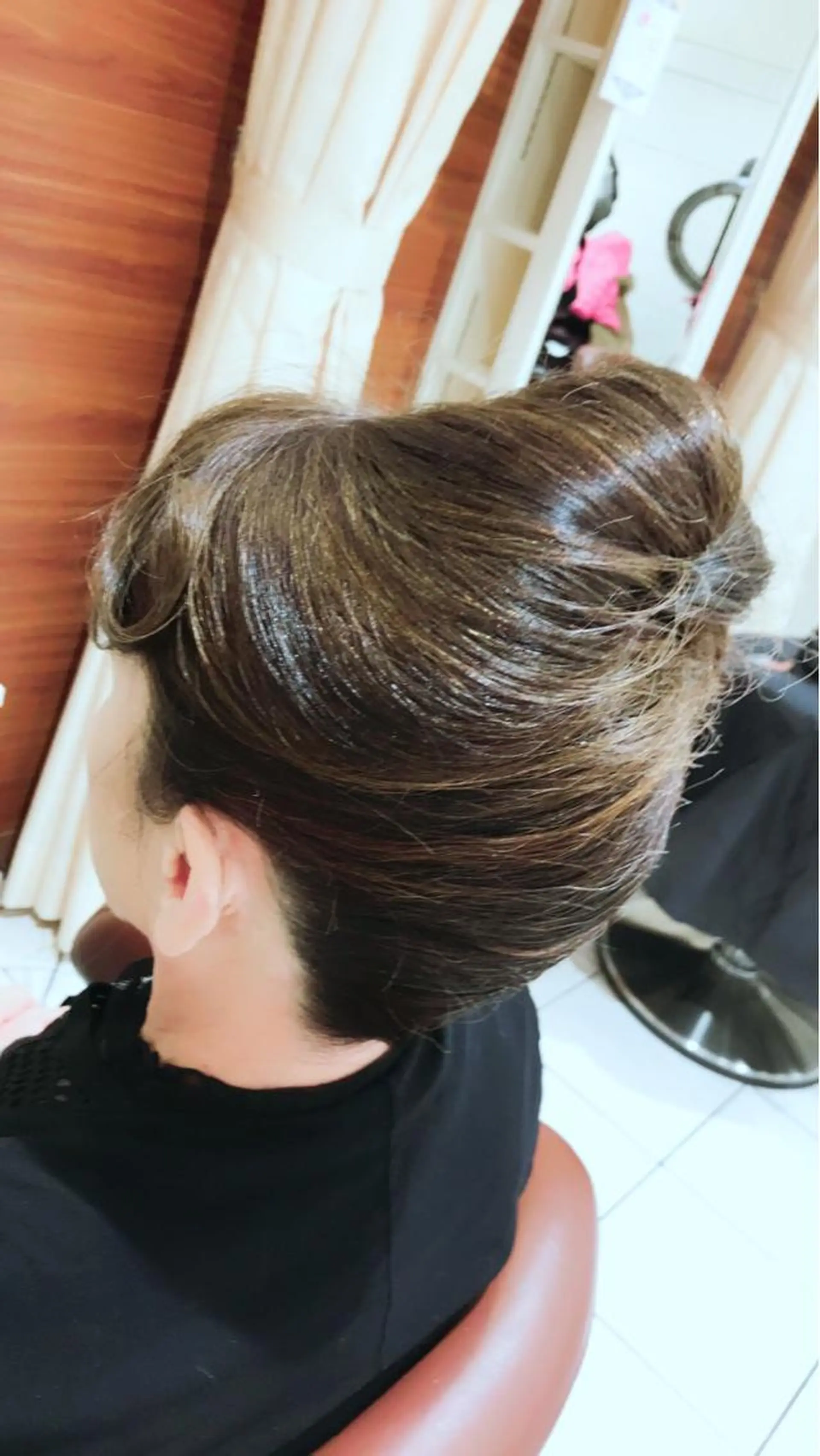 ロング ヘアアレンジ 夜会巻き テラモト カズヨシのヘアスタイル