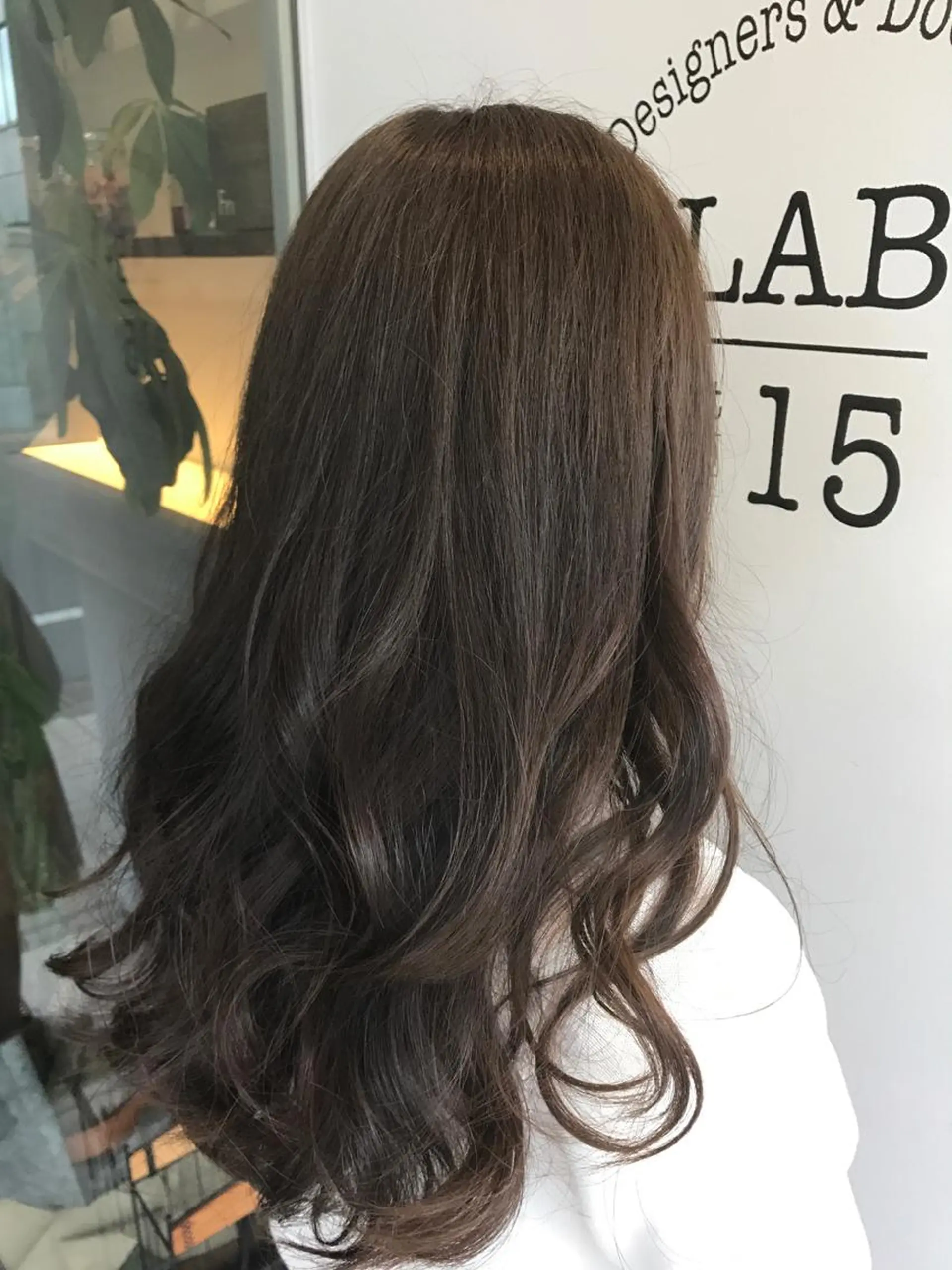 セミロング カラー ベージュカラー ひろせ かなのヘアスタイル