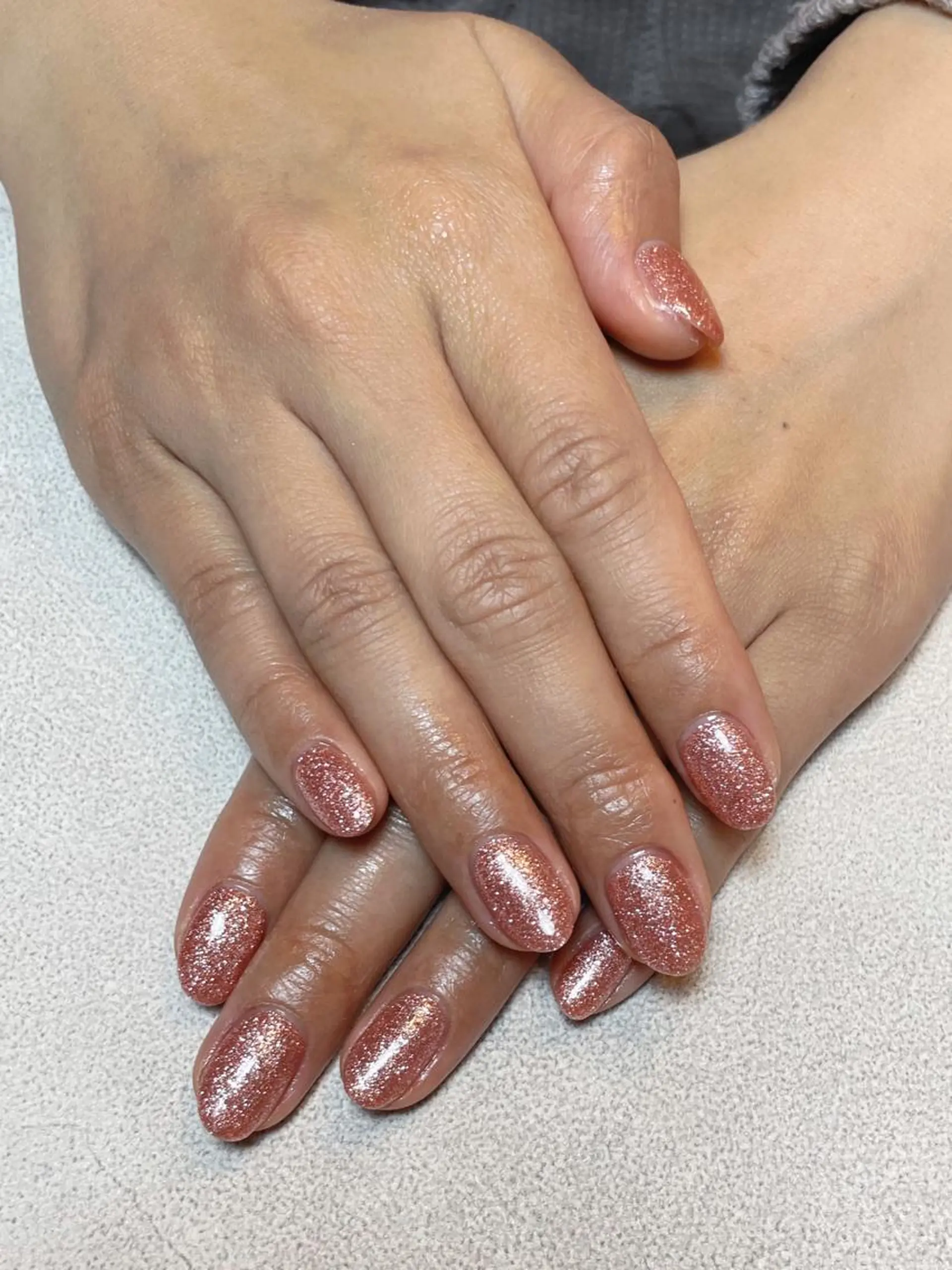 ネイル ジェルネイル キラキラネイル オフィスネイル ワンカラーネイル パラジェル BLANCEnail所属・BLANCnail yuuのネイルデザイン