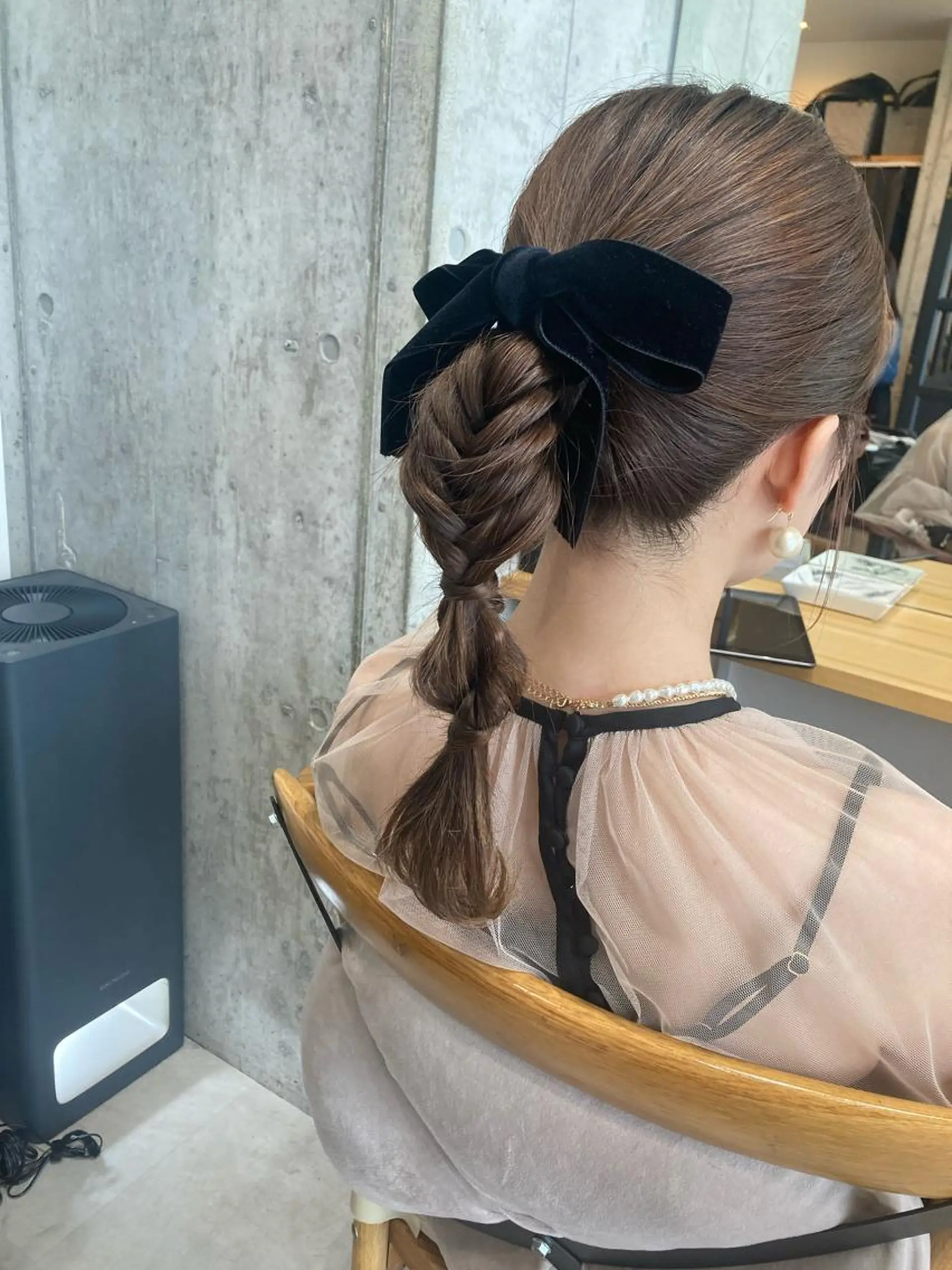 セミロング ヘアセット ✨色持ちの良い艶 カラー✨蟹江真世のヘアスタイル