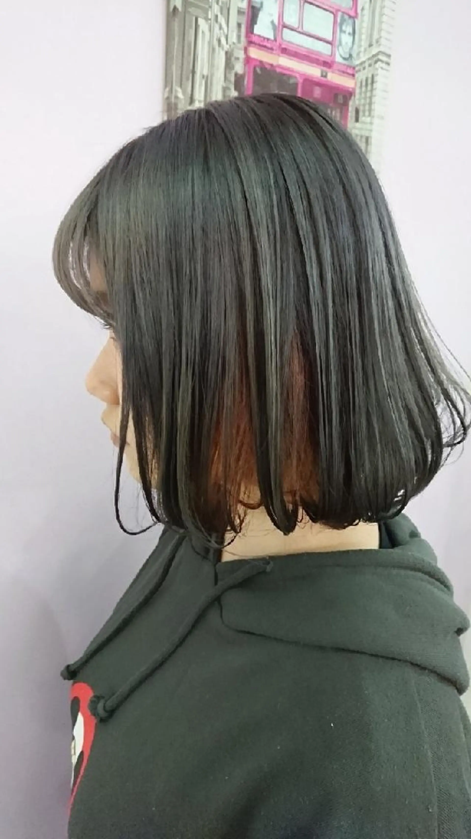 カラー ミディアム ピンクカラー ナカシマ  アユミのヘアスタイル