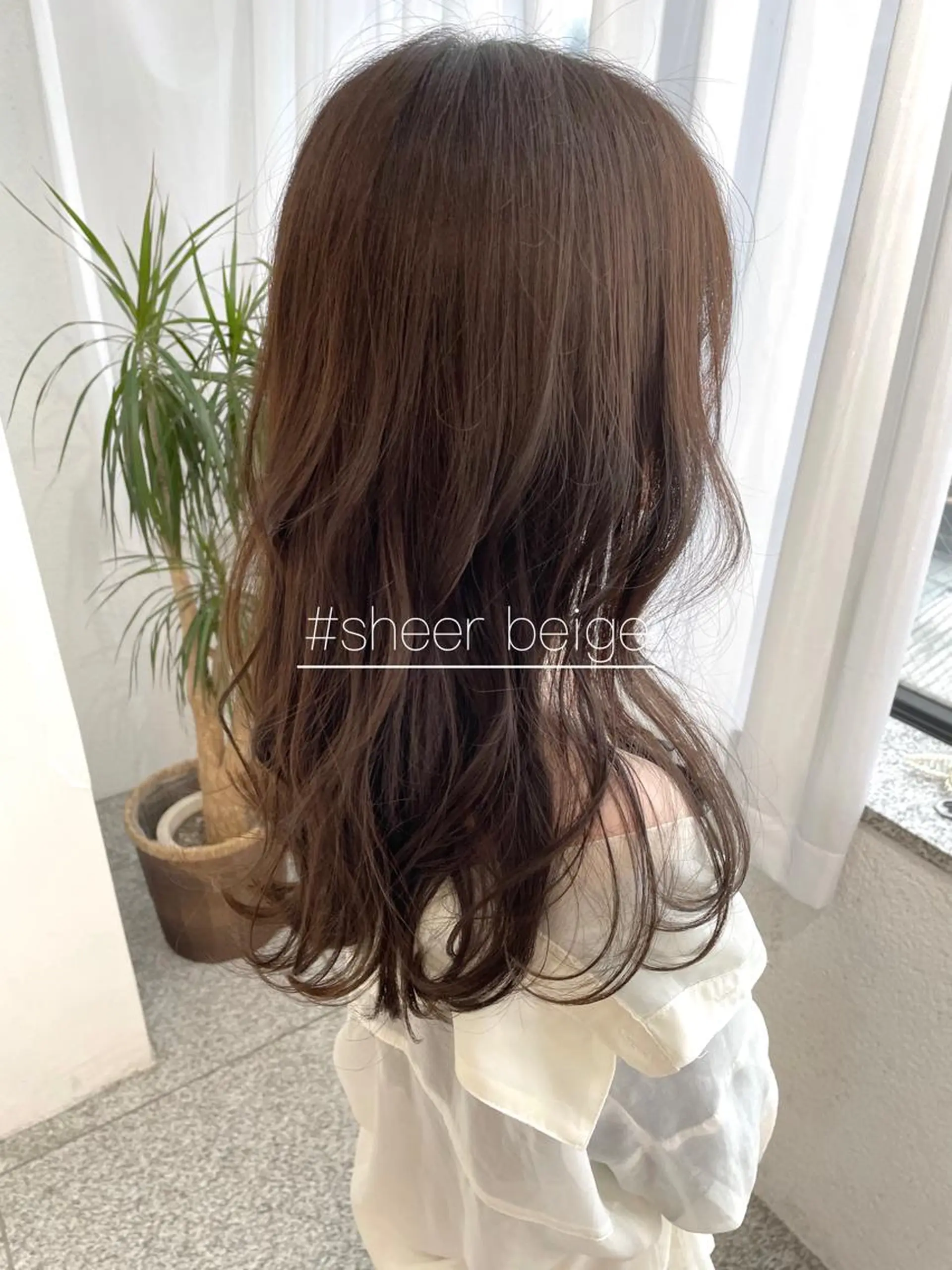 セミロング カラー カット ヘアカラー トリートメント 🍎吉川浩生 トップスタイリストのヘアスタイル