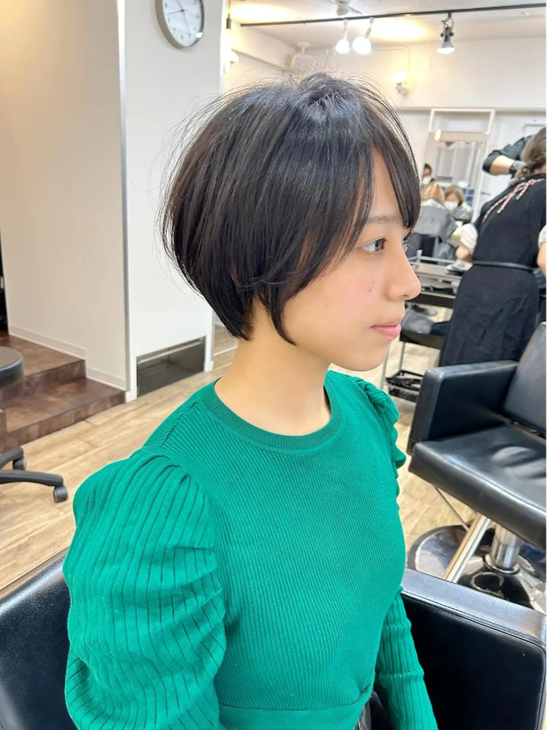 ショート カラー ブリーチ ケアブリーチ ダブルカラー ハイライトカラー イルミナカラー lab.by ioe中崎店所属・中北篤志 ショートボブのヘアスタイル