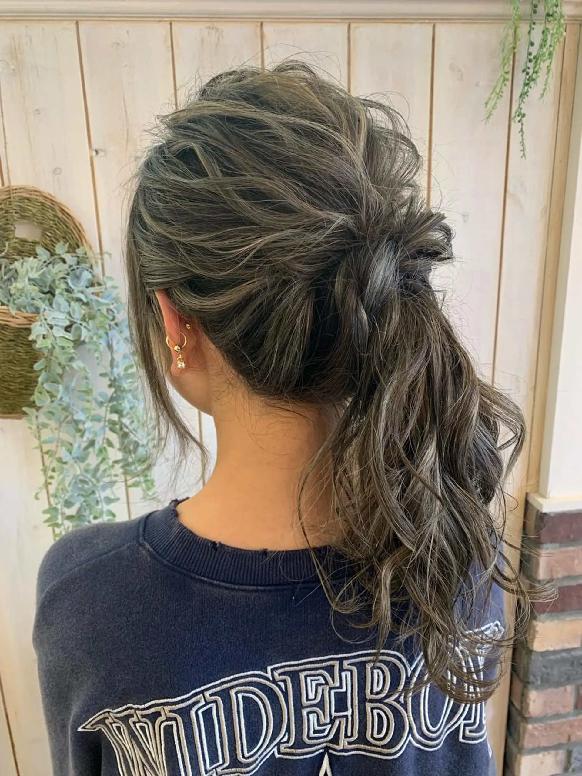 ロング カラー ヘアアレンジ 増渕 駿介のヘアスタイル