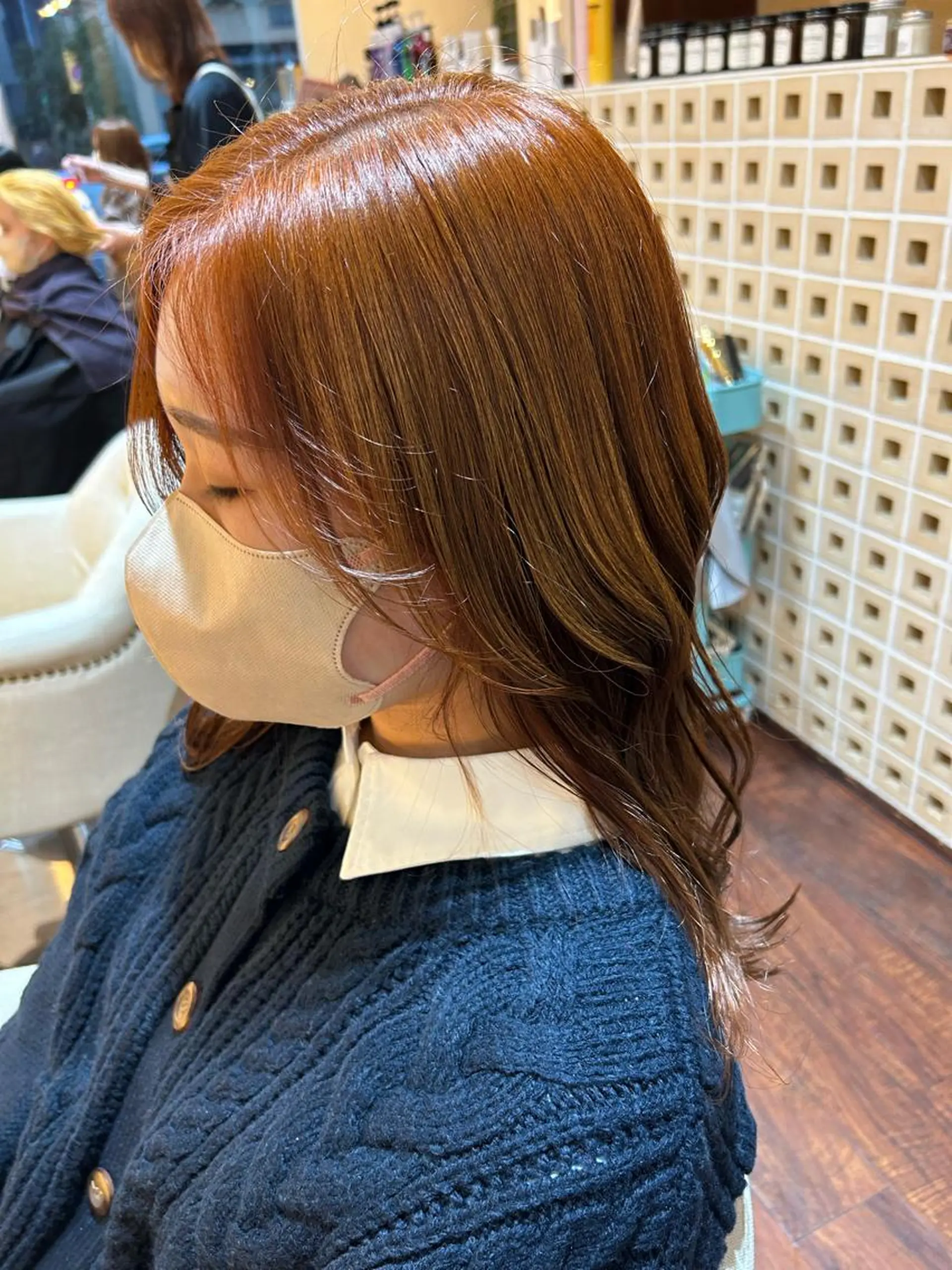 セミロング カット ヘアカラー トリートメント CoCooN Hiromiのヘアスタイル