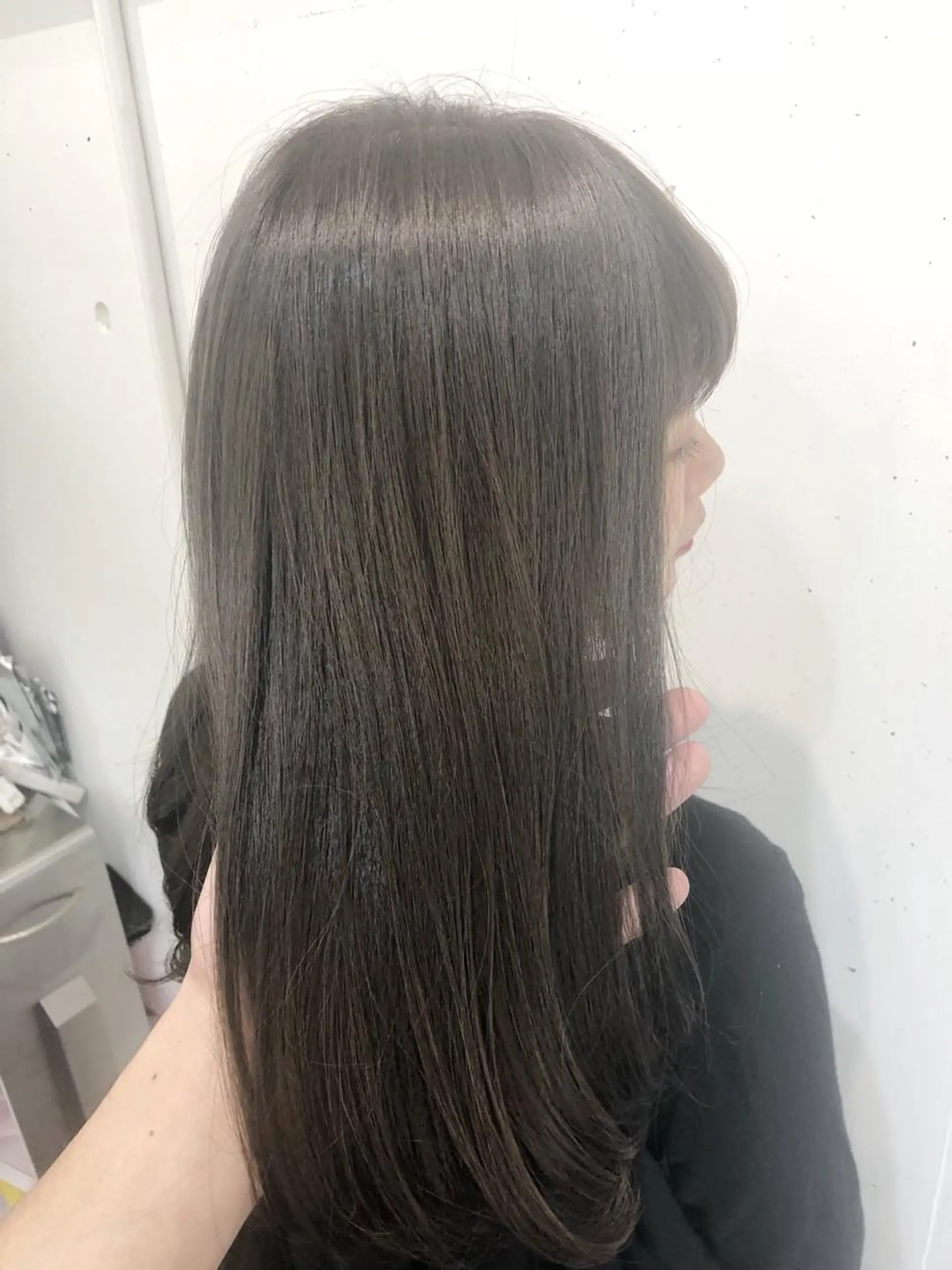 カラー 透明感カラー グレージュ イルミナカラー オリーブグレージュ オリーブグレー カット ヘアカラー トリートメント ヘッドスパ グレージュ/髪質改善 Yamato.hのヘアスタイル
