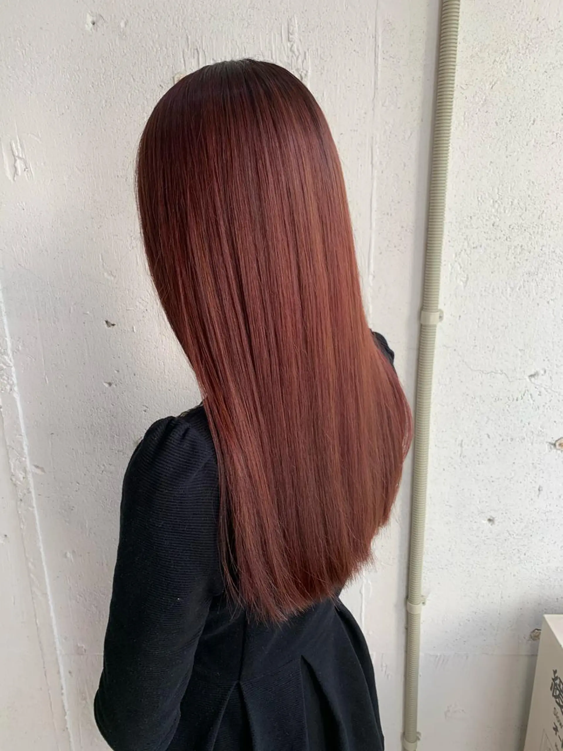 セミロング カラー ピンクカラー レッドカラー カット ヘアカラー トリートメント 💛丁寧さNo.🥇 🧸片山智裕💛のヘアスタイル