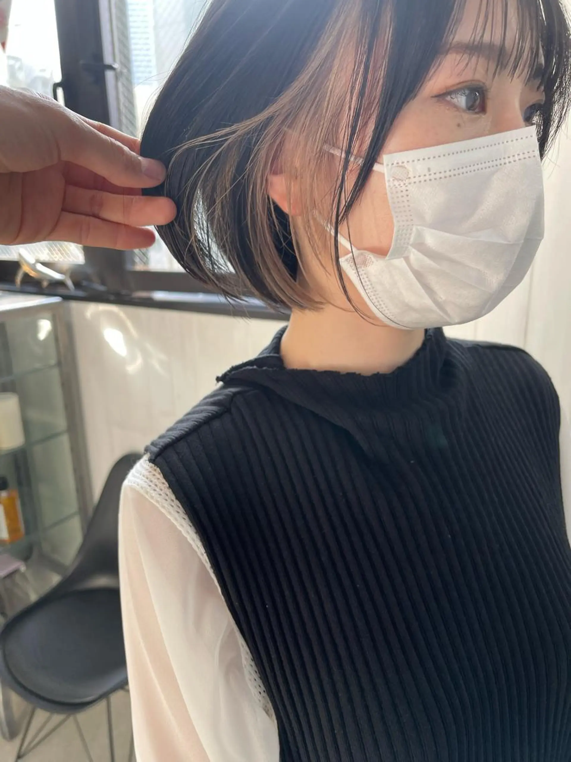 ミディアム カラー カット ヘアカラー トリートメント ブリーチダブルカラー 【koide】のヘアスタイル