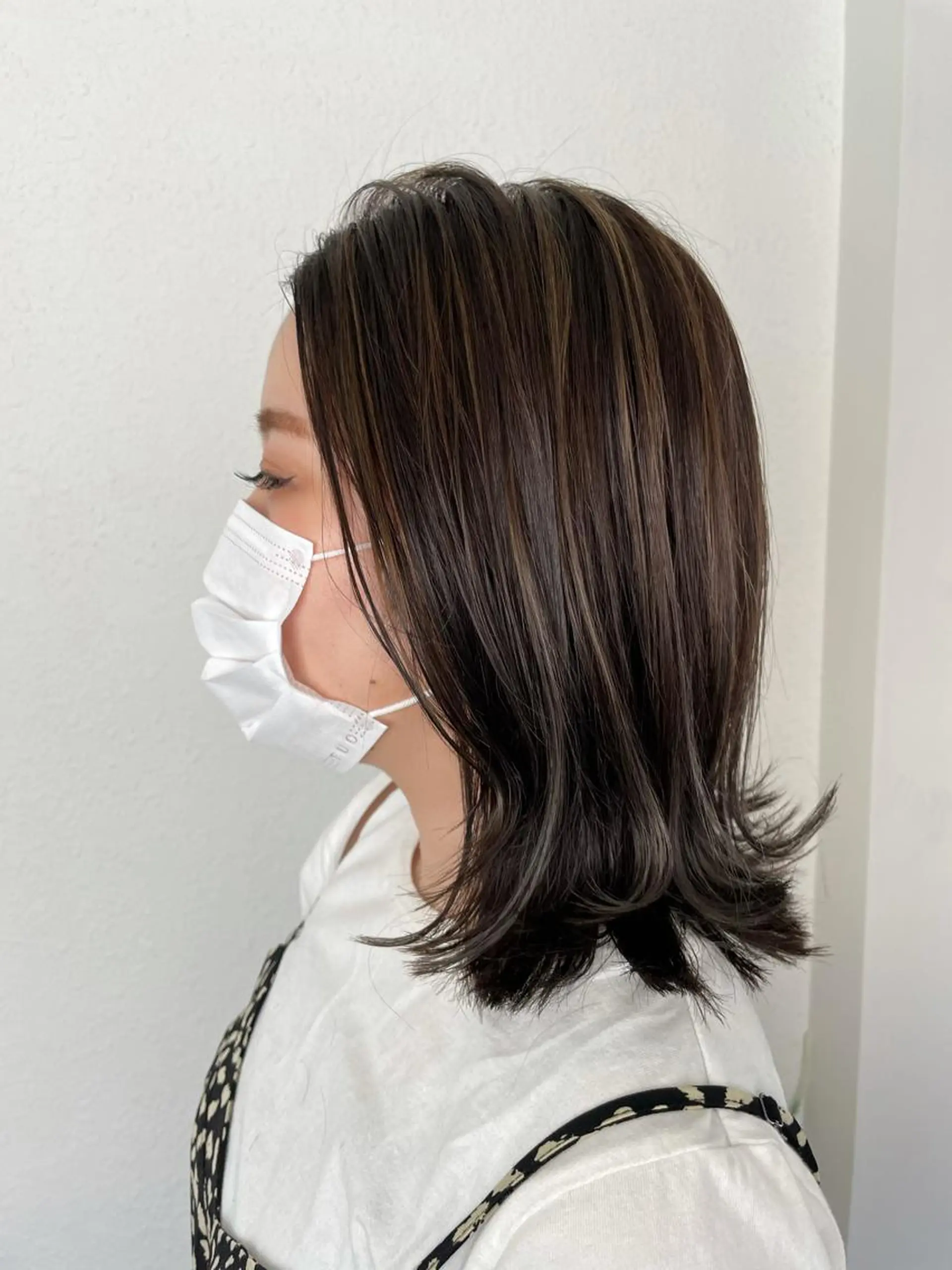 ミディアム ハイライト 【店長】ショート 似合わせ🦩相羽里美のヘアスタイル