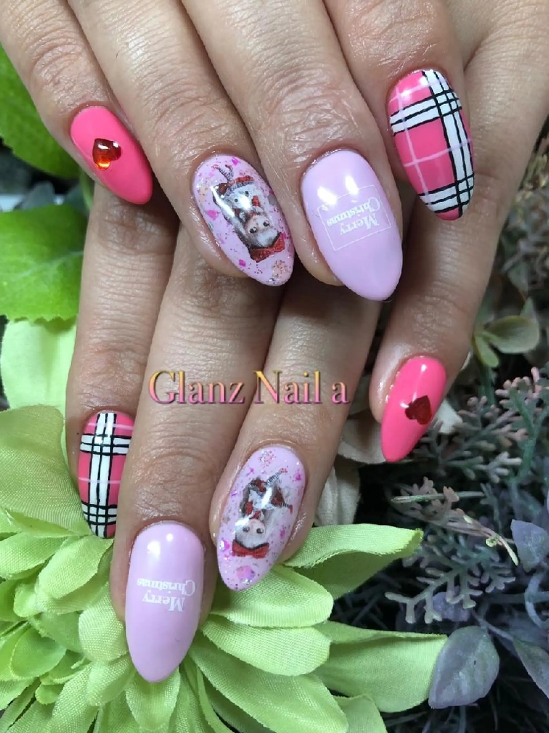 ネイル ピンク Glanz  Nail aのネイルデザイン