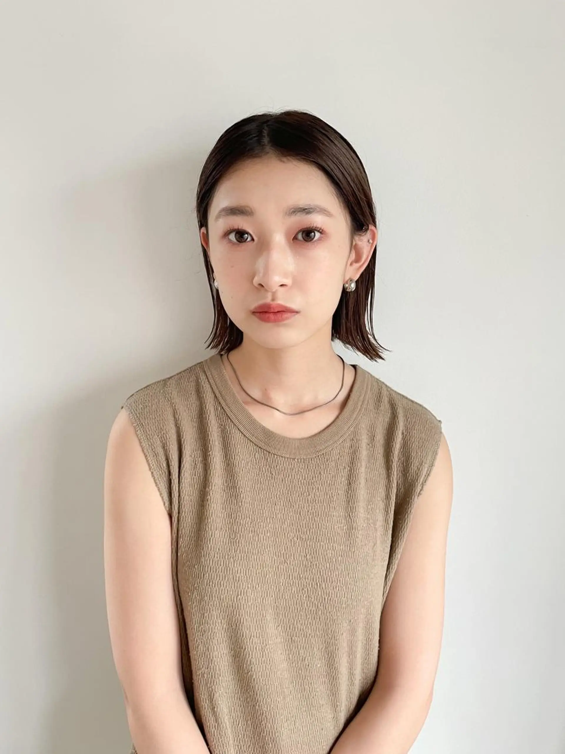 ミディアム カラー パーマ アディクシーカラー ブリーチ ブロンド ブルーカラー ハイライトカラー カット ヘアカラー CEINE【セーヌ】 三軒茶屋のヘアスタイル