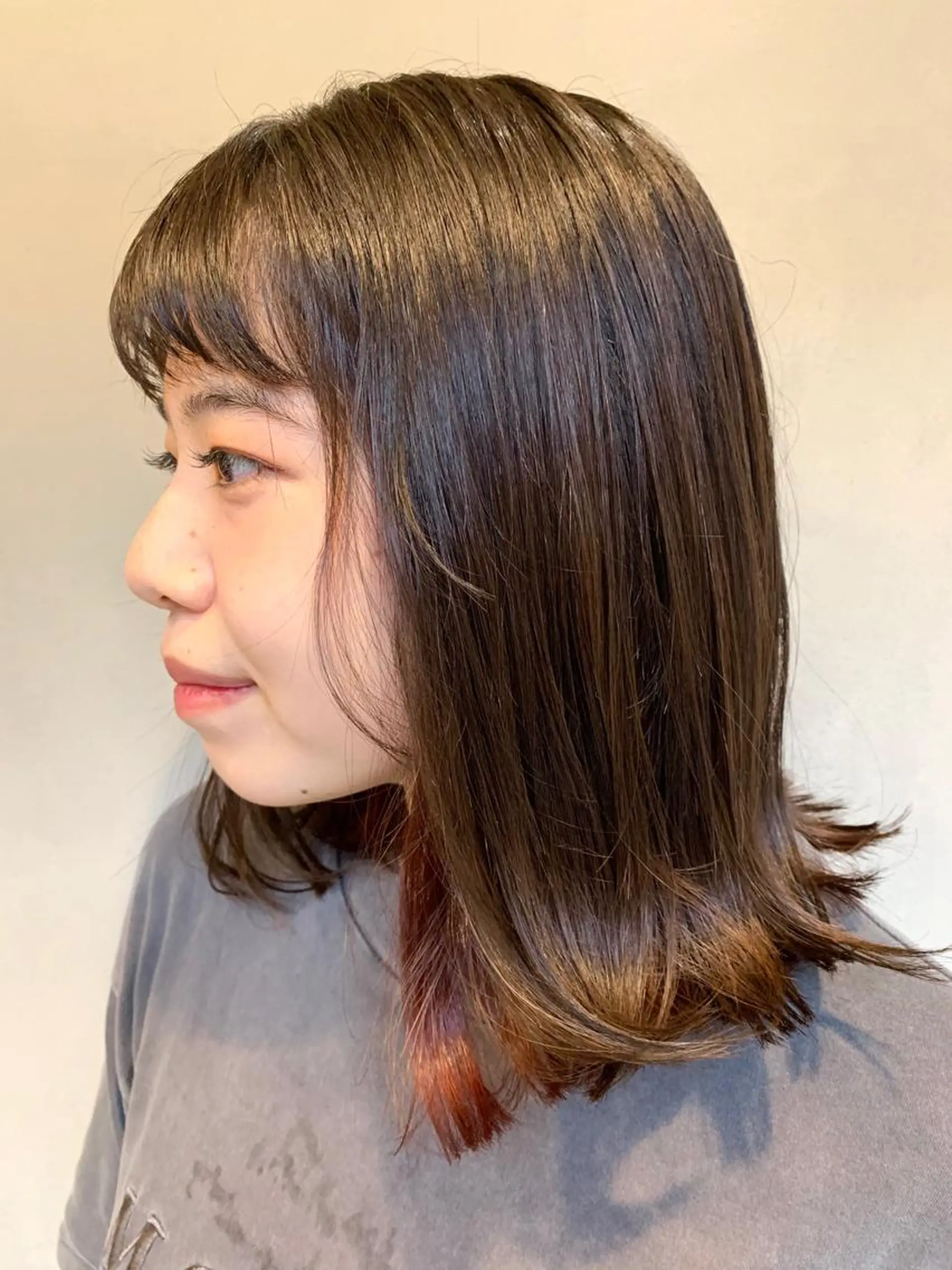 ミディアム カラー ブリーチ インナーカラー ブリーチなしカラー ヘアカラー ハイライトが 得意なニキです😊のヘアスタイル
