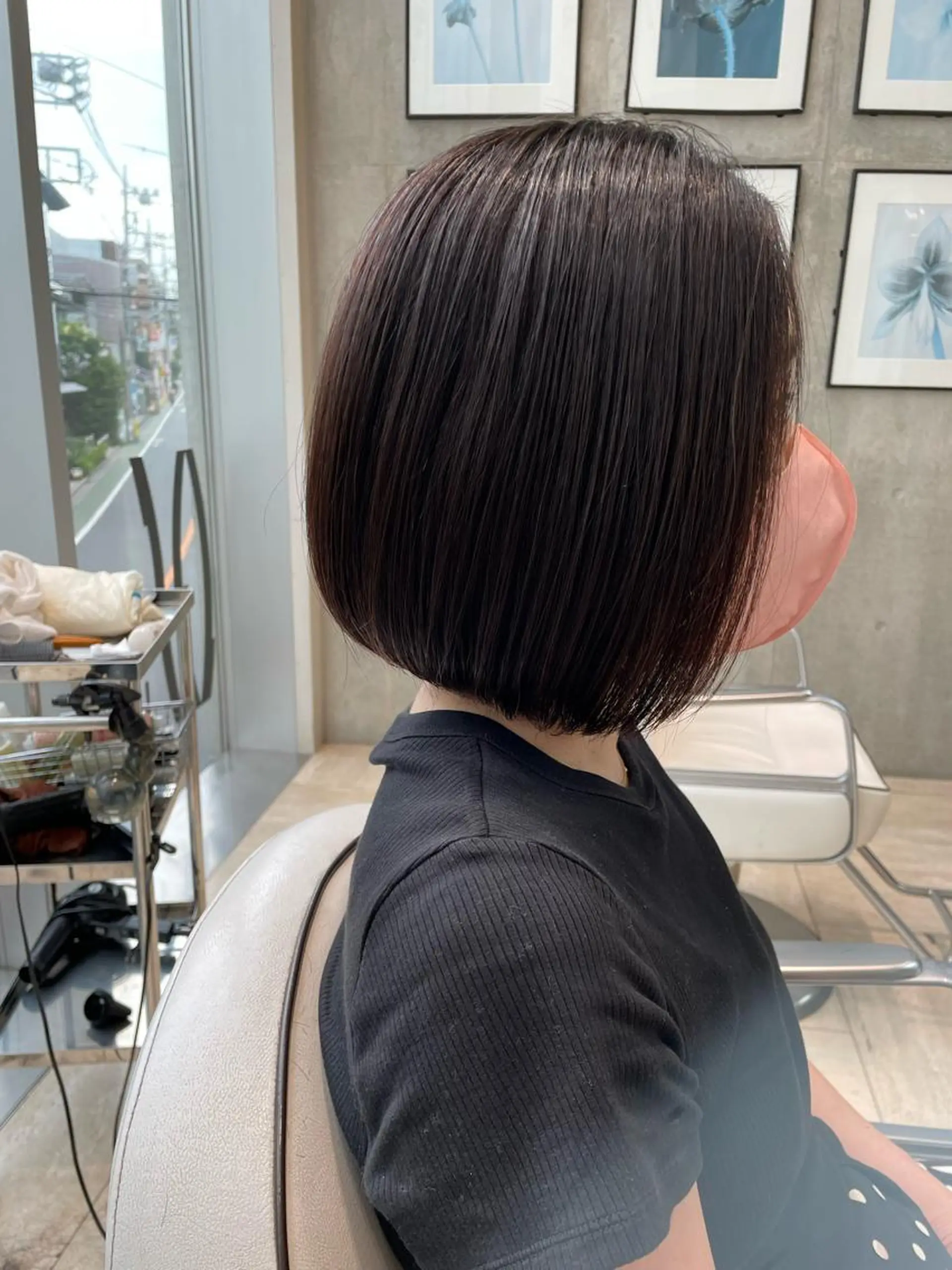 ショート ボブ KURO/韓国ヘア /レイヤーカットのヘアスタイル