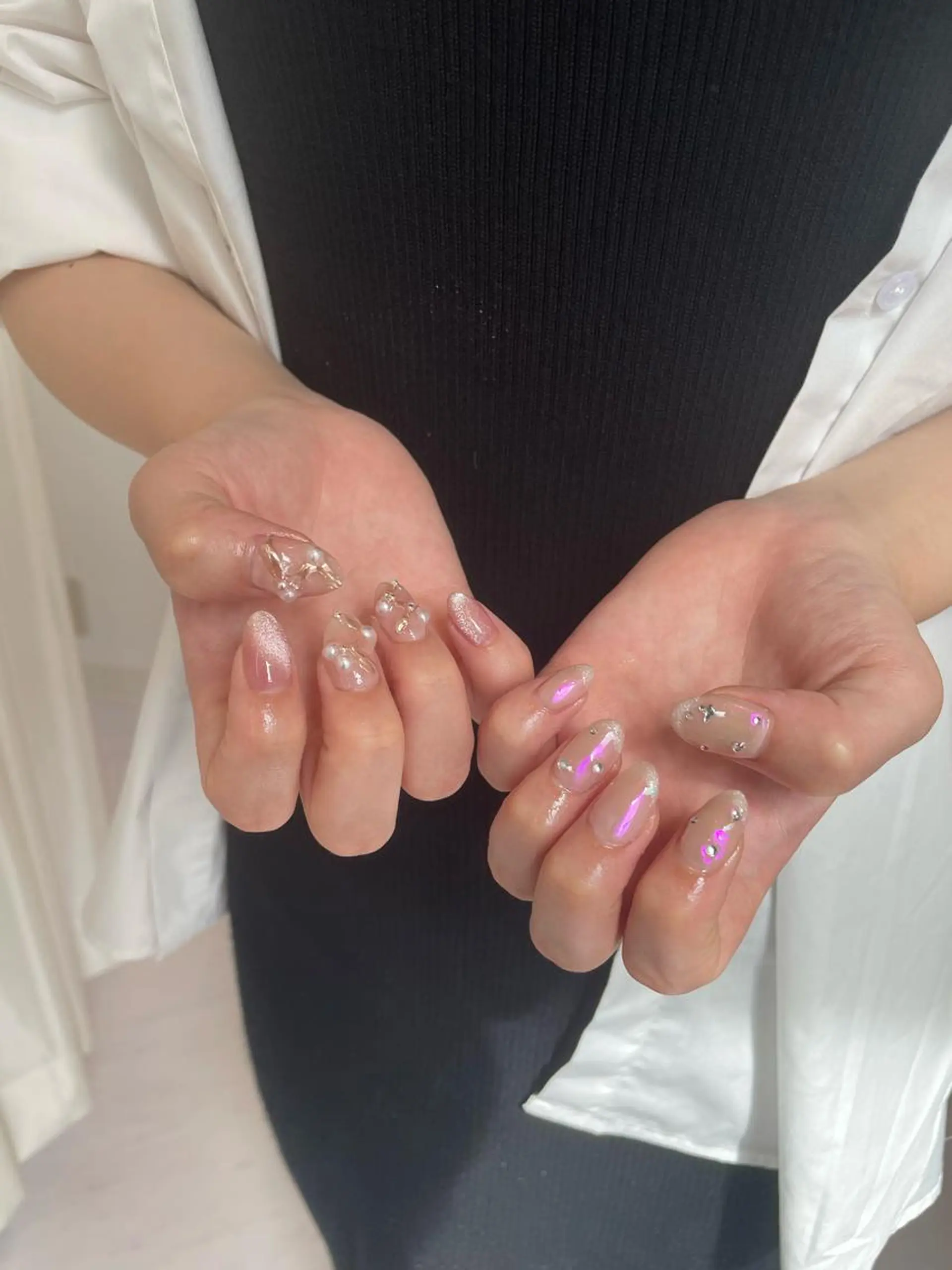 ネイル 束感まつ毛/ネイル/ LED♥KIRARAのマツエク・マツパデザイン