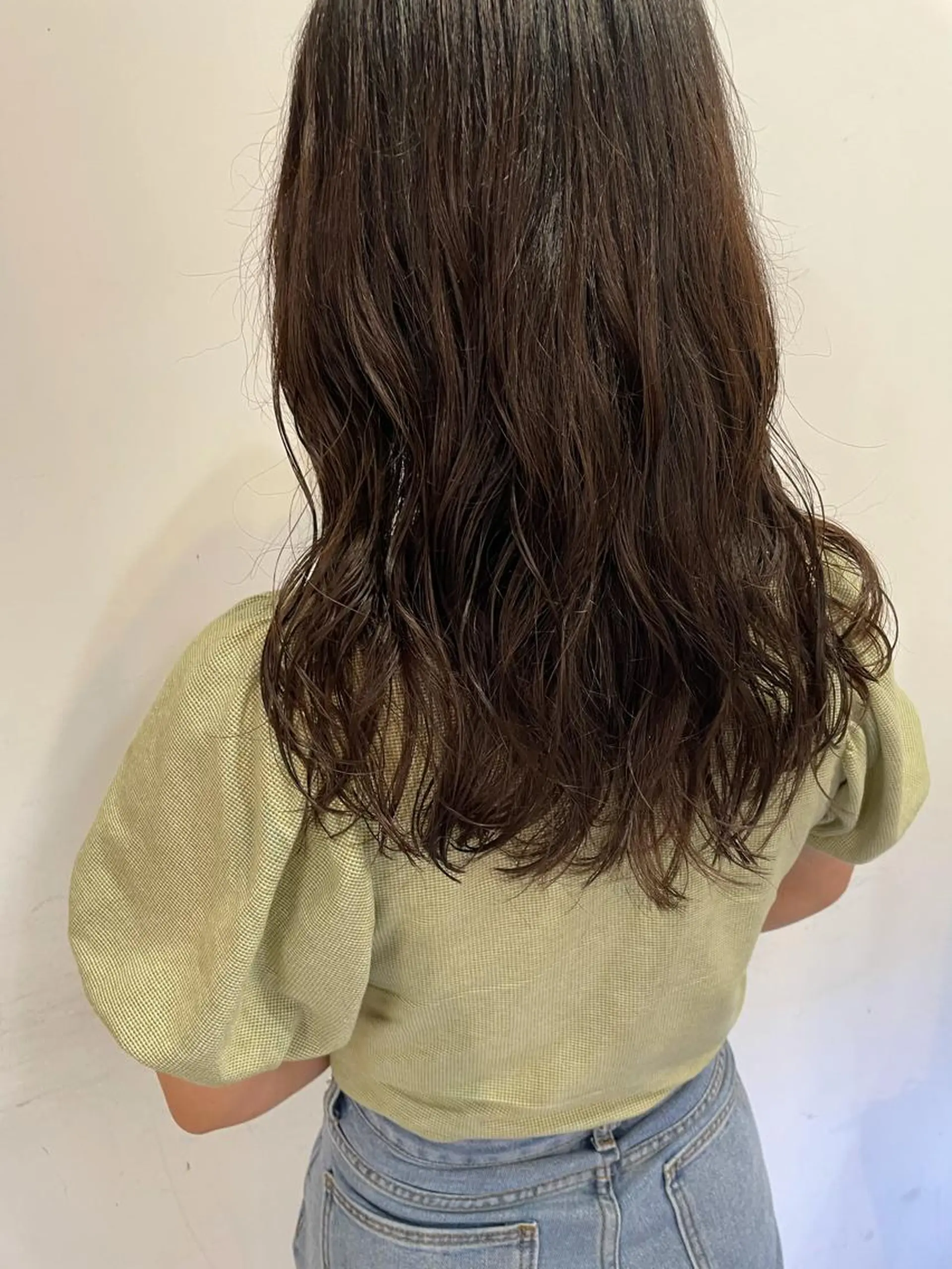 ロング パーマ ヘアアレンジ カット パーマ satsuki 暖色・ブラウンカラーのヘアスタイル