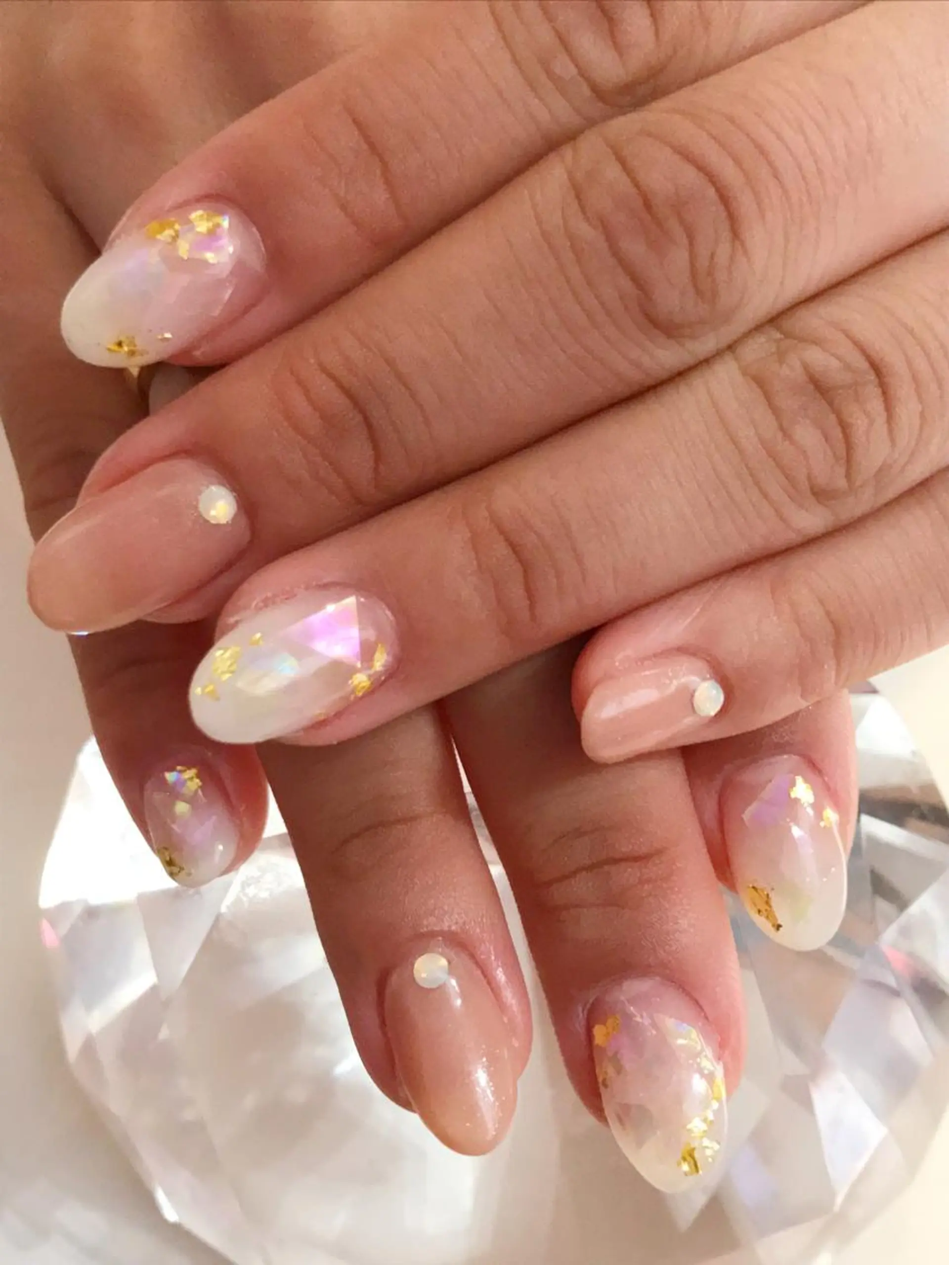 ネイル アートネイル 長さ出し ジェルネイル シンプルネイル YUN 💅のネイルデザイン