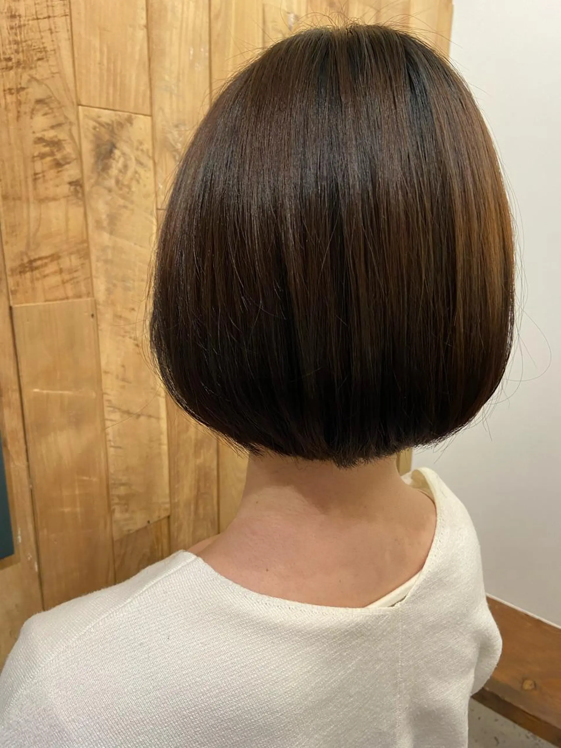 ショート 切りっぱなしボブ ボブ 滝口 江梨🔅のヘアスタイル