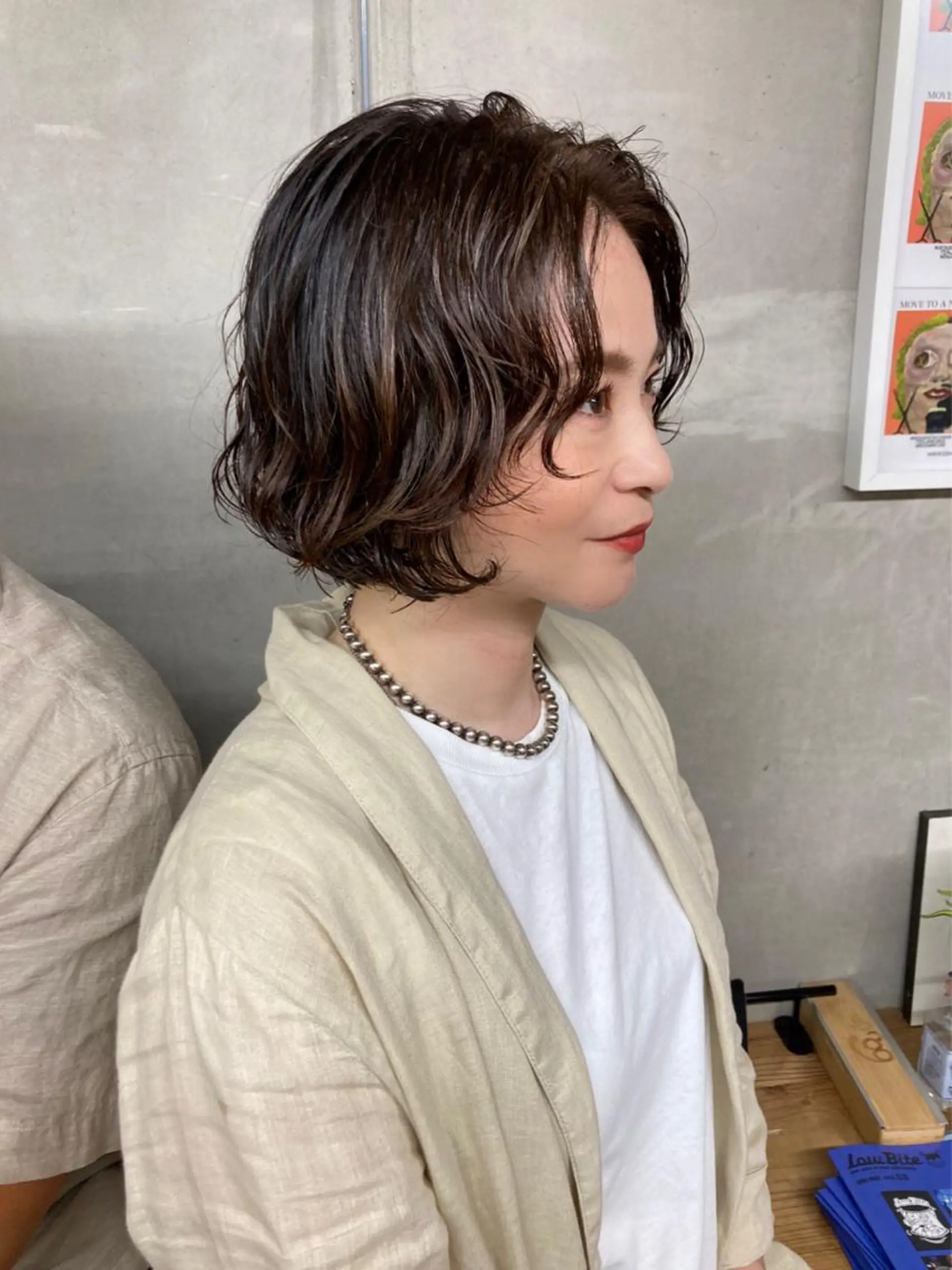 ショート カラー パーマ ヘアアレンジ BRUNTJET所属・MAEDA MADOKAのヘアスタイル