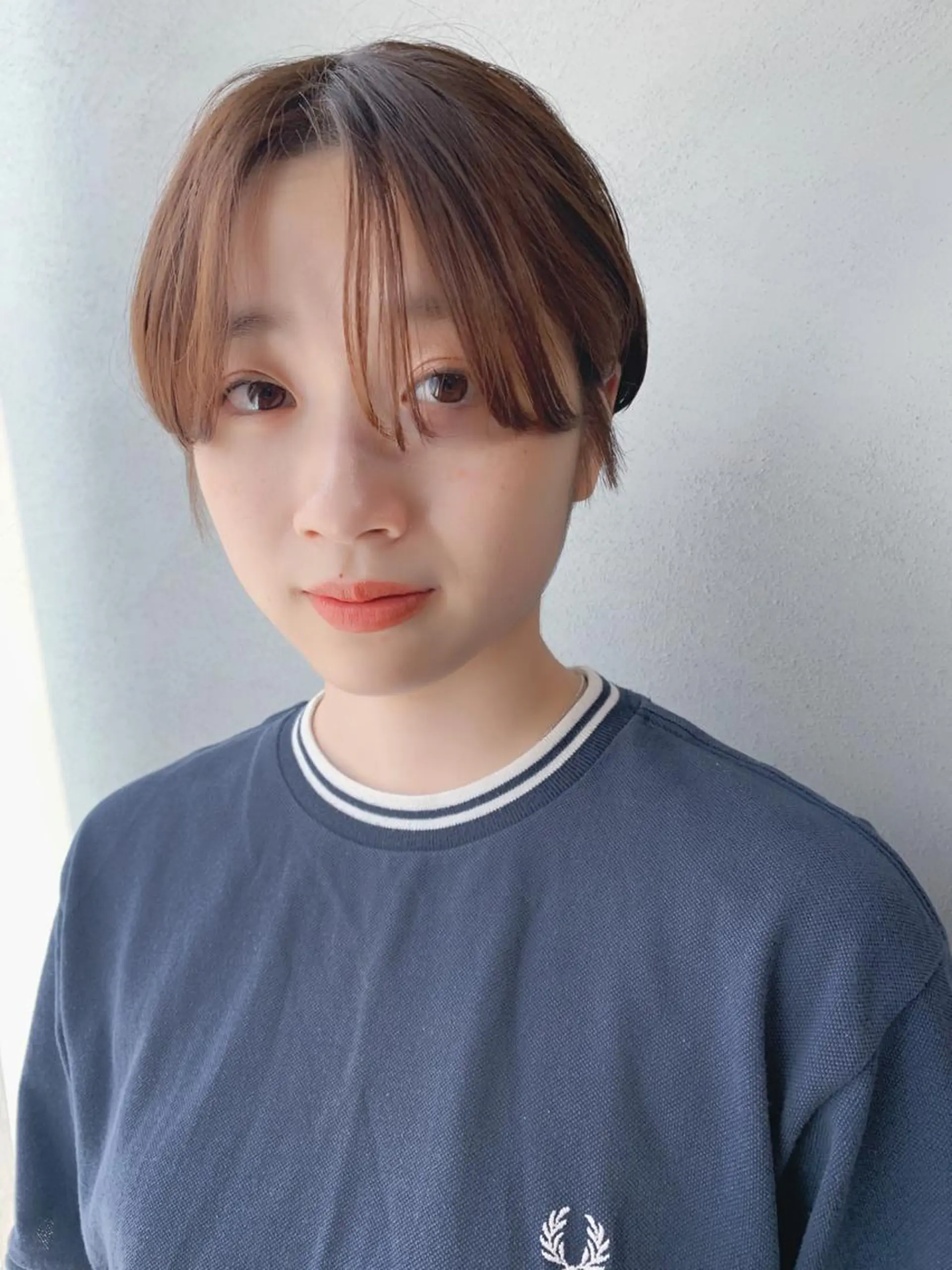 ショート カラー ボブパーマコテ巻き風 パーマNo1深江秀平のヘアスタイル