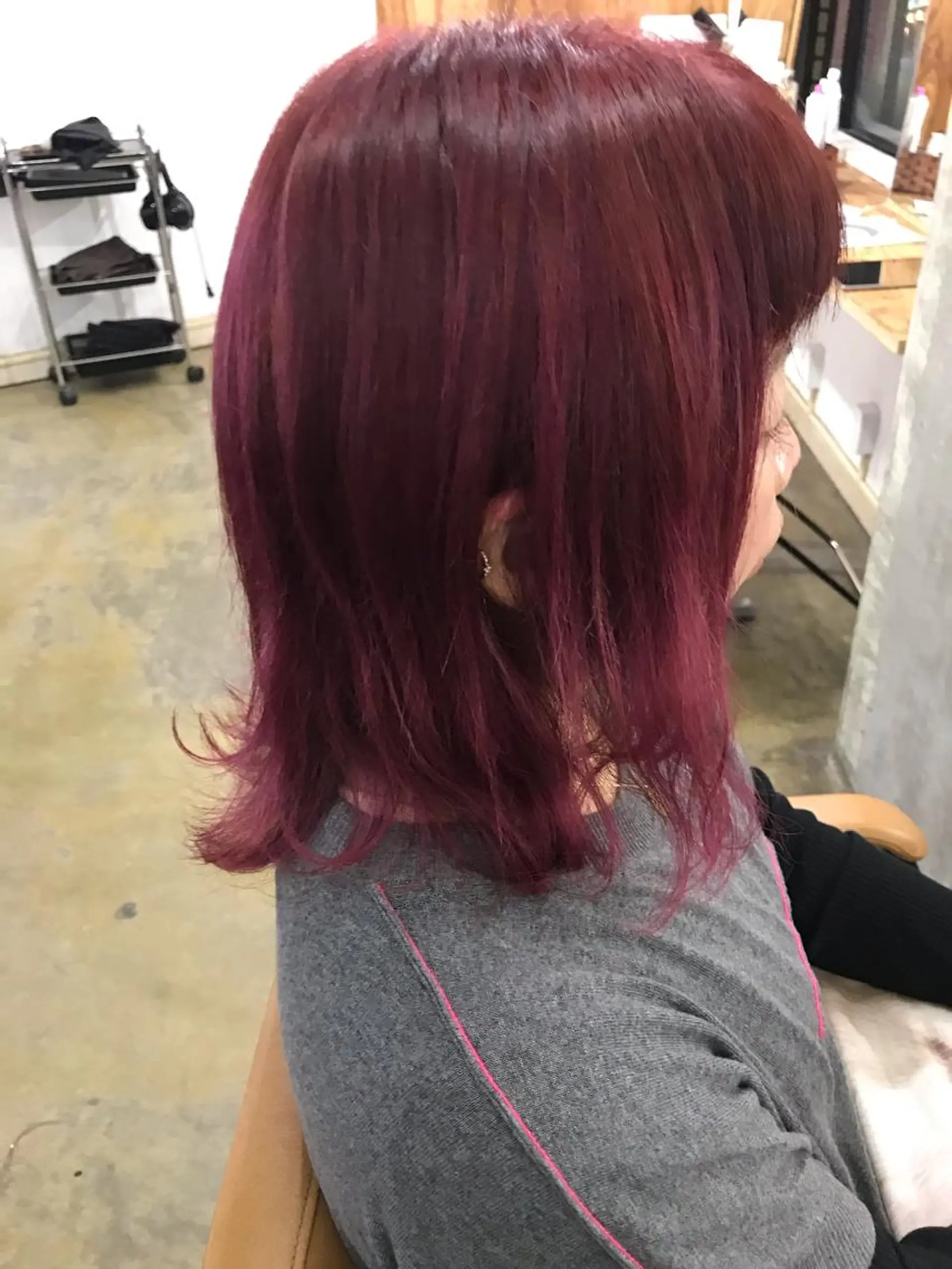 ミディアム カラー ピンクカラー ヘアカラー トリートメント 💎髪質改善💎 デザイナーshinのヘアスタイル