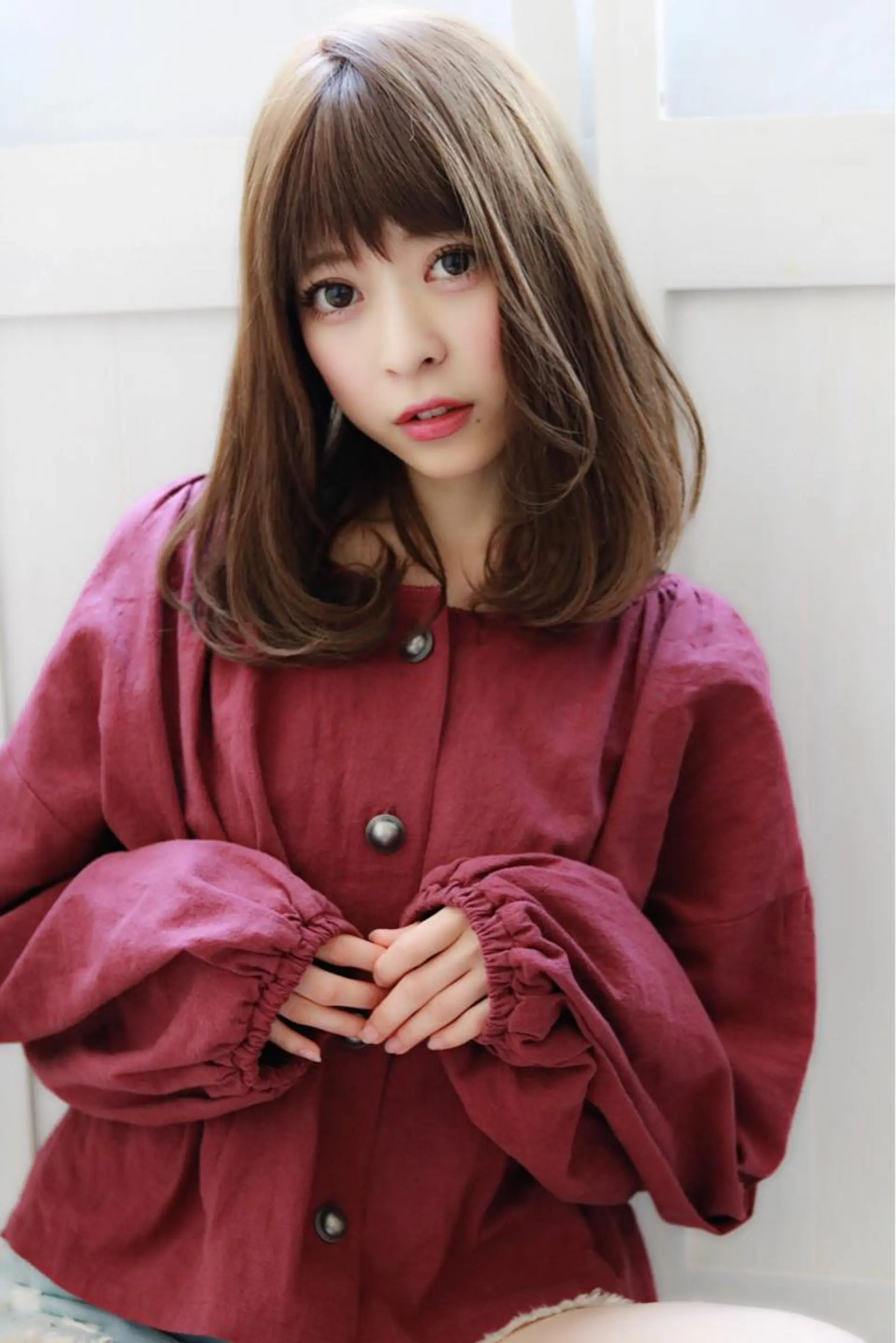 ミディアム カット トリートメント ほさか しんごのヘアスタイル