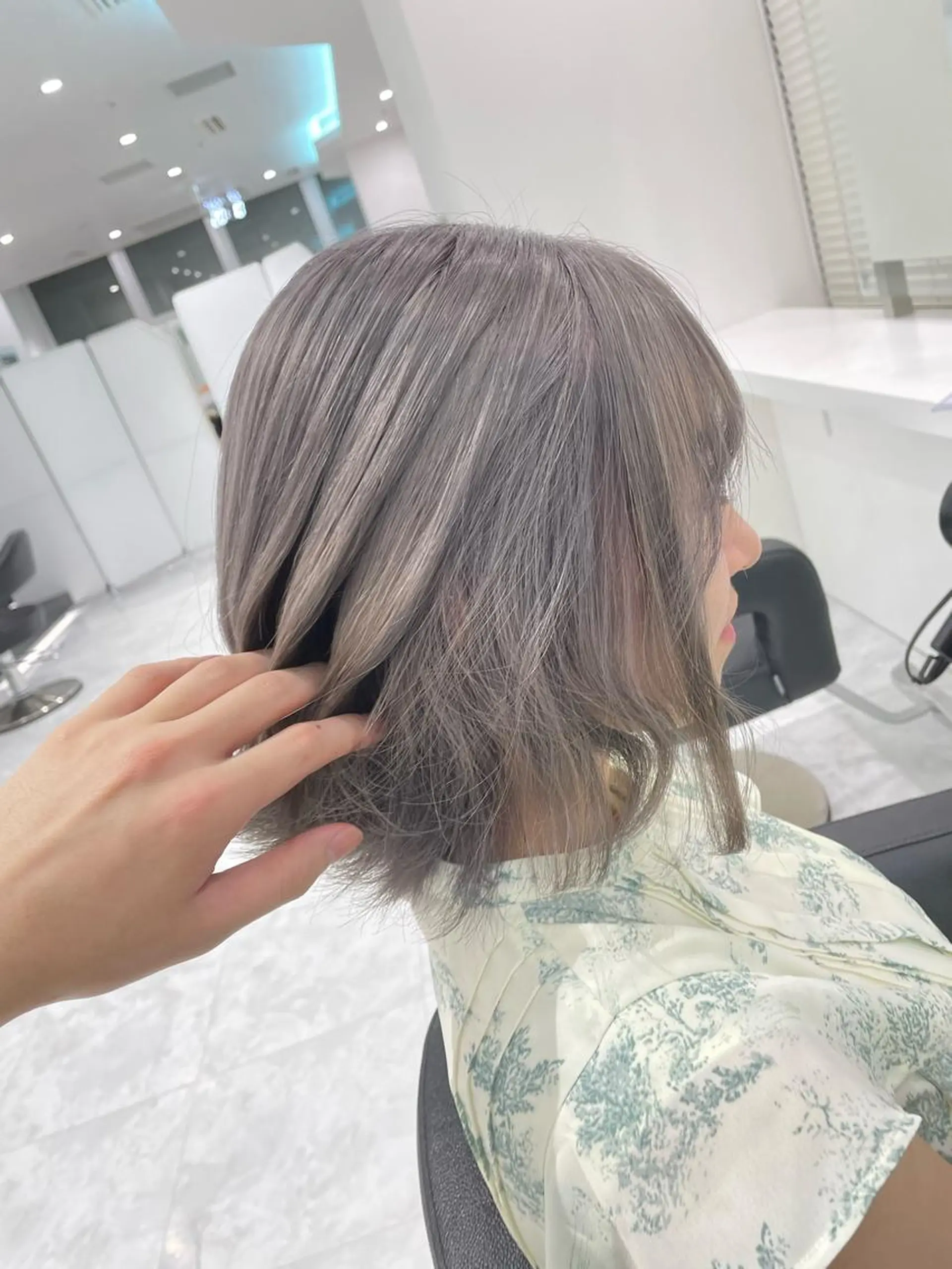 ロング カラー ヘアアレンジ グレージュ 髪質改善/ハイトーン /新宿/Takutoのヘアスタイル