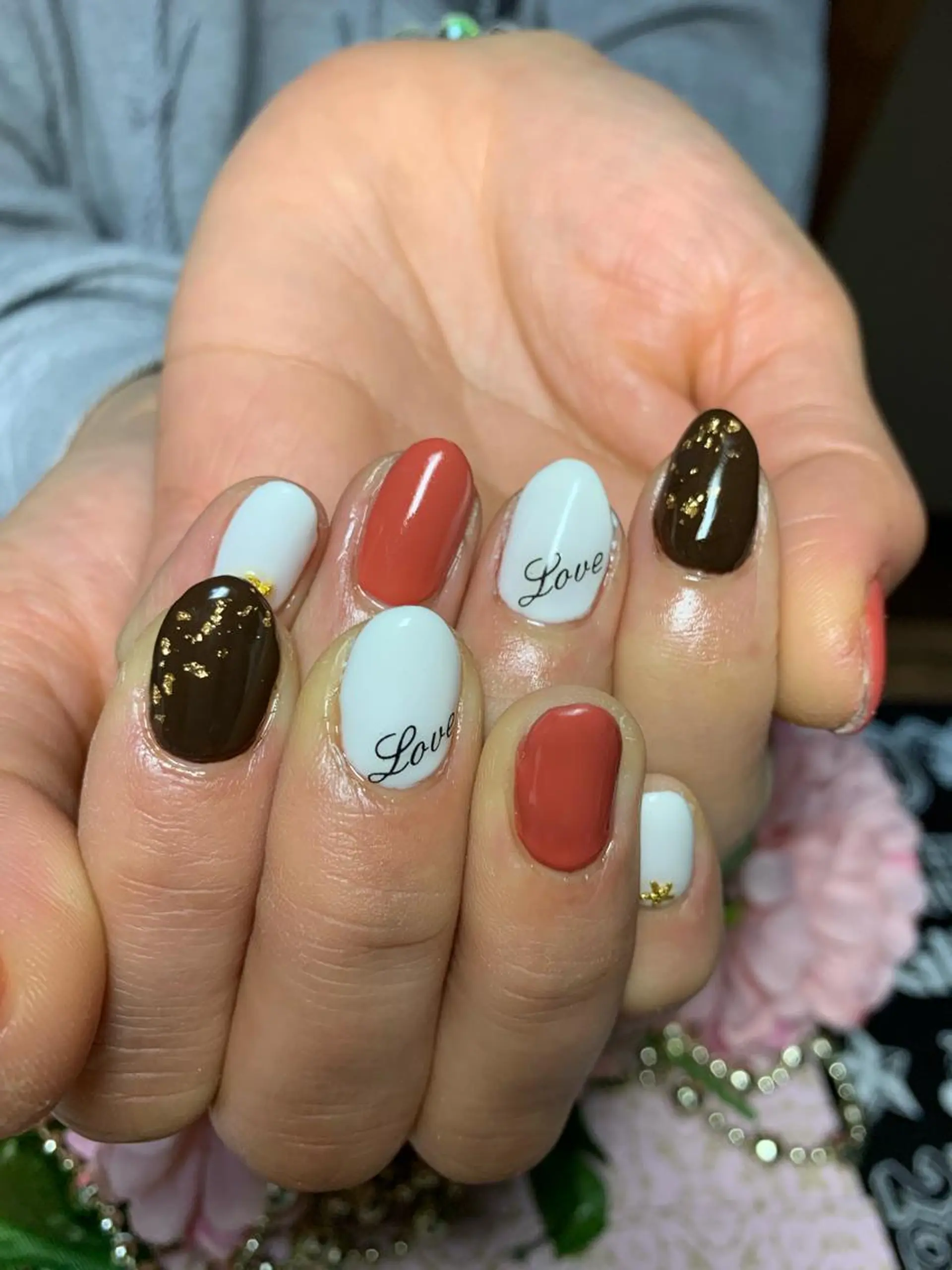 ネイル バレンタイン 芦原 嘉子のネイルデザイン