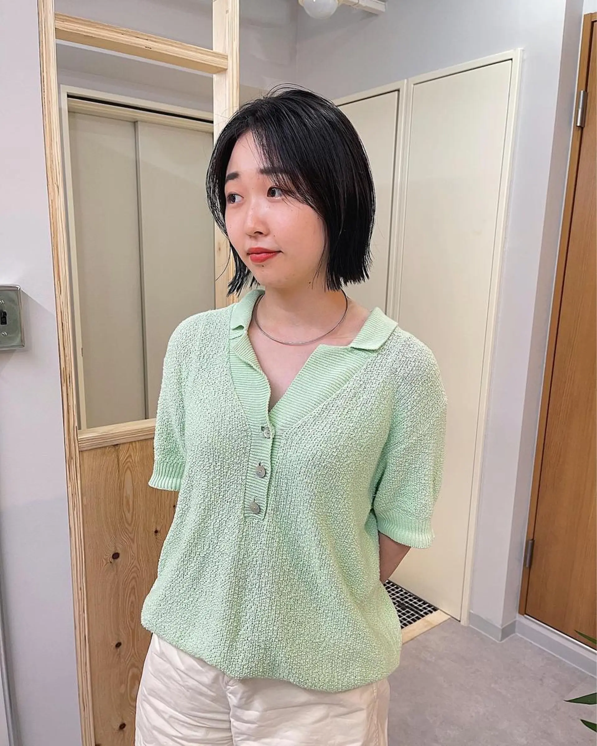 ショート カラー グレージュ ボブ 外ハネヘア カット ヘアカラー トリートメント MEY HAIR / CURLYS所属・丁寧なカウンセリング 🌿KENTA🌿のヘアスタイル