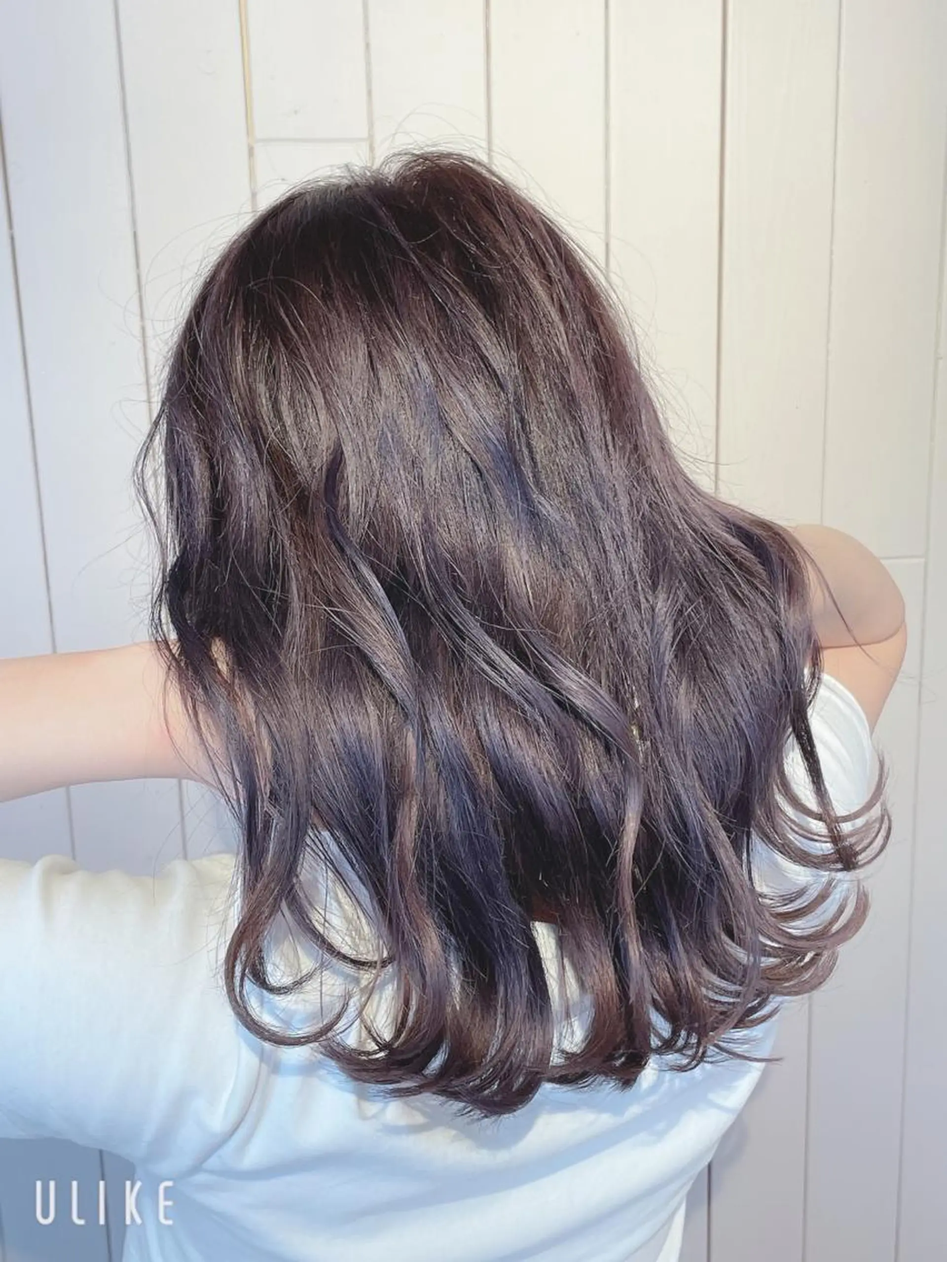 ロング カラー グレージュ バイオレットカラー バイオレットグレージュ ヘアカラー ❣️モードケイズ塚口 和田一将のヘアスタイル