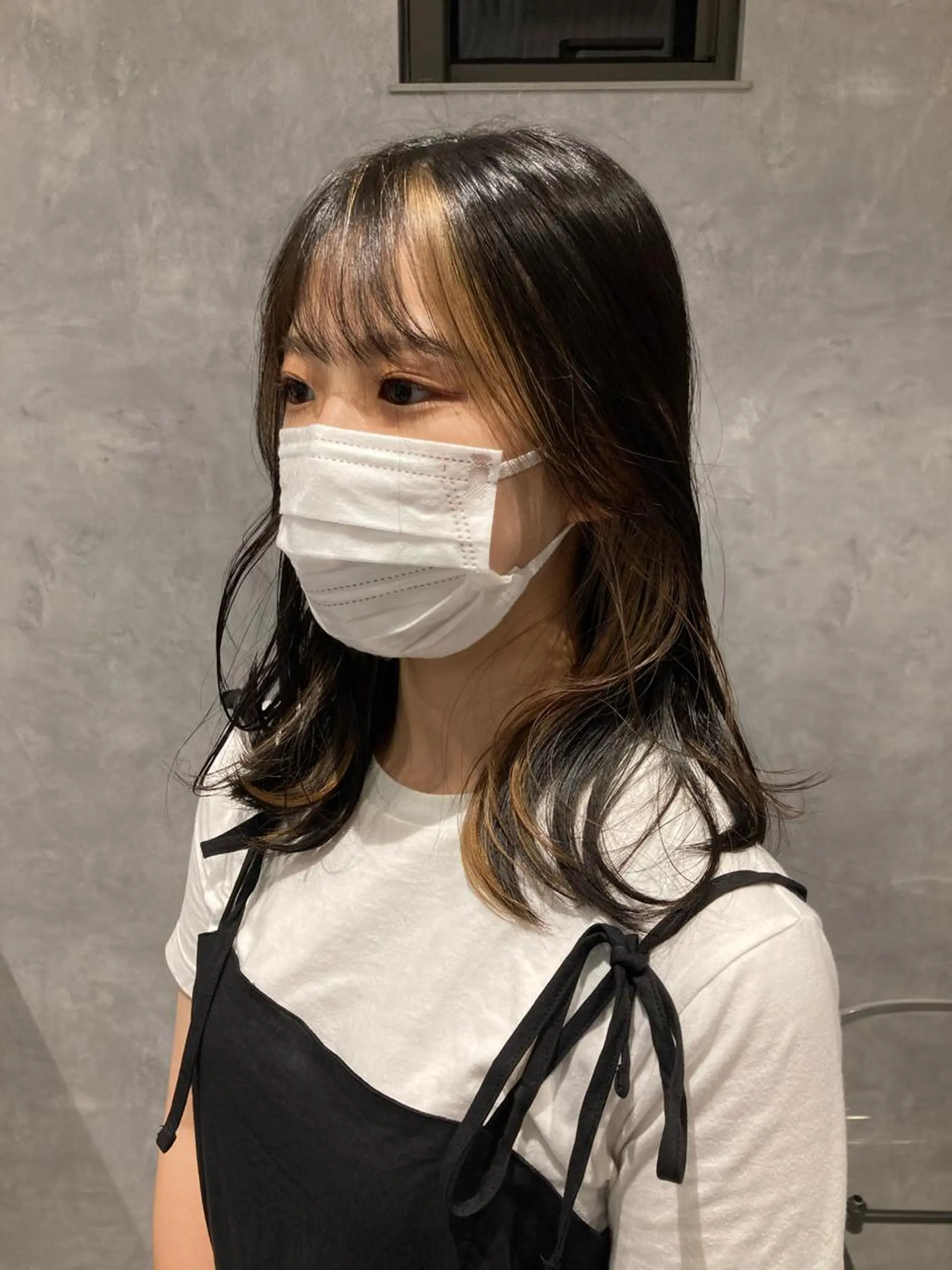 ロング 顔周りカット HEDI所属・茨木 まひろのヘアスタイル