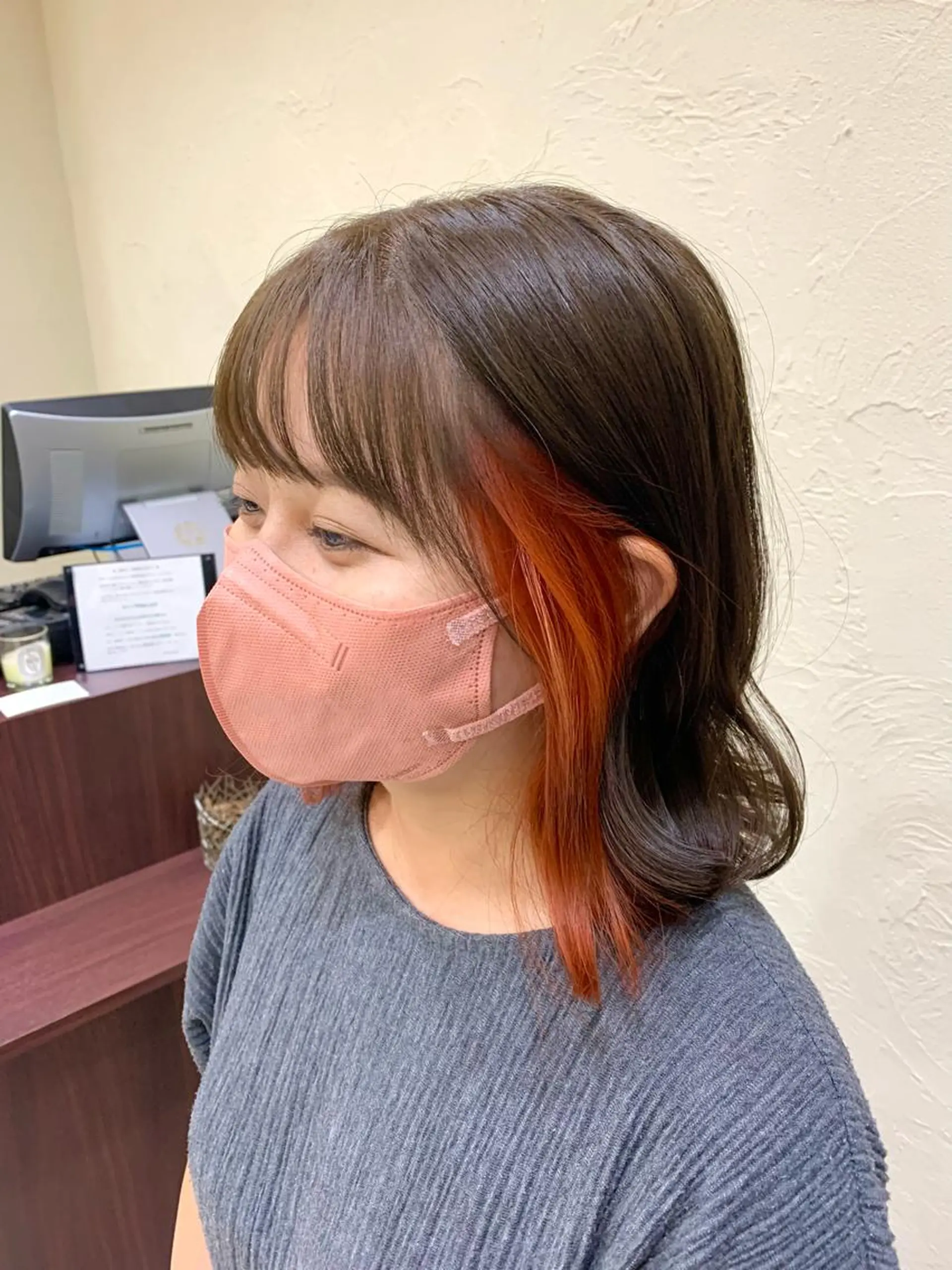 ミディアム in'dexhair U所属・ブリーチ🌈ハイトー ンカラー ✨アニカ✨のヘアスタイル