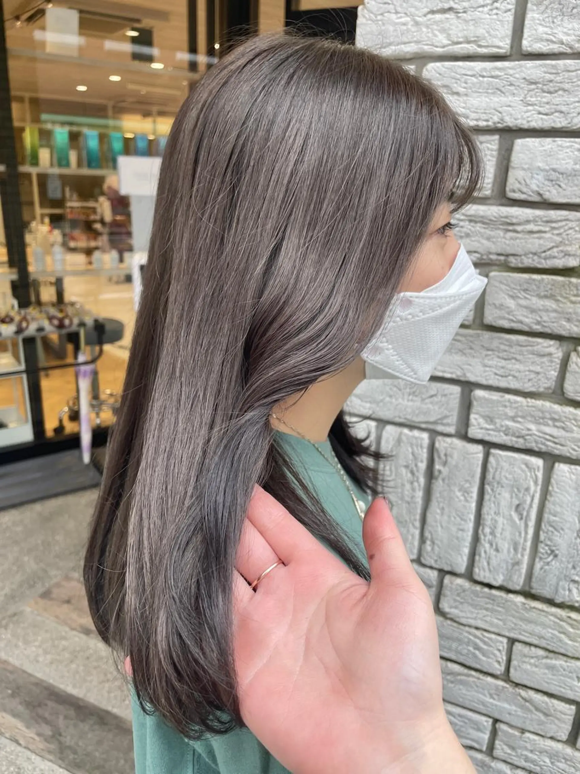 ロング カラー ショコラグレージュ グレージュ カラー/レイヤー/ 髪質改善/PAAQのヘアスタイル