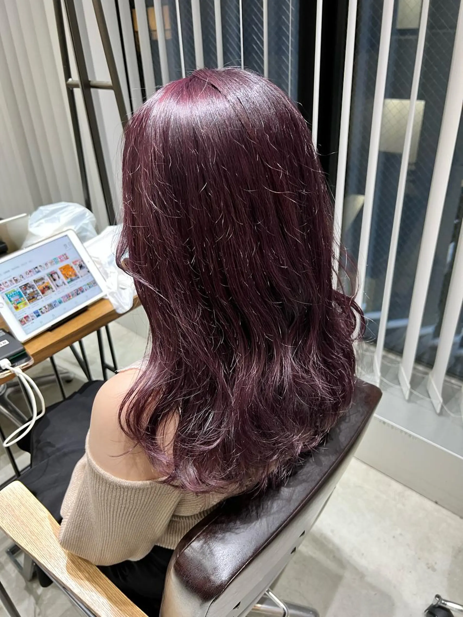 ロング カラー ピンクカラー バイオレットカラー 🌿ニュアンス/髪質 改善🌿Fukudaのヘアスタイル