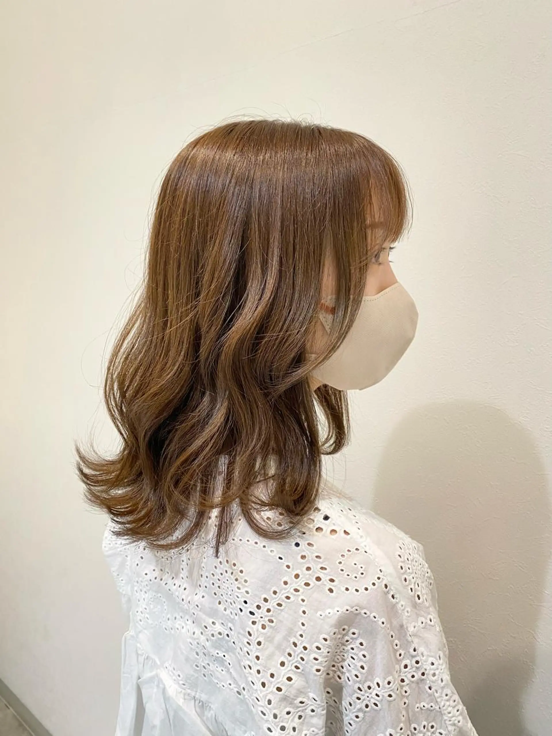 セミロング カラー 樋口 優奈のヘアスタイル