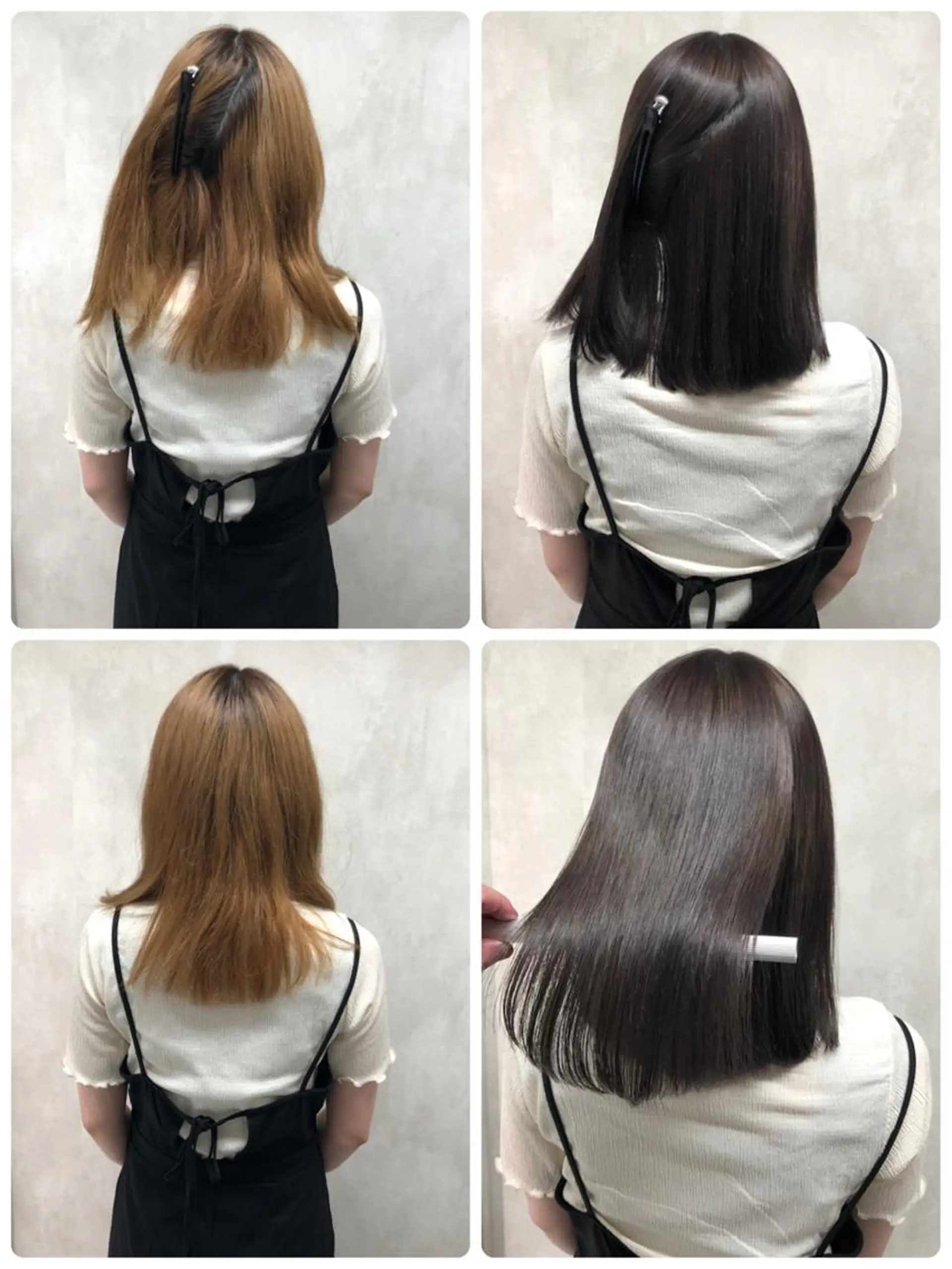 ミディアム カット ヘアカラー 縮毛矯正 トリートメント 満足度⭕️縮毛矯正師 谷口にお任せを👍のヘアスタイル