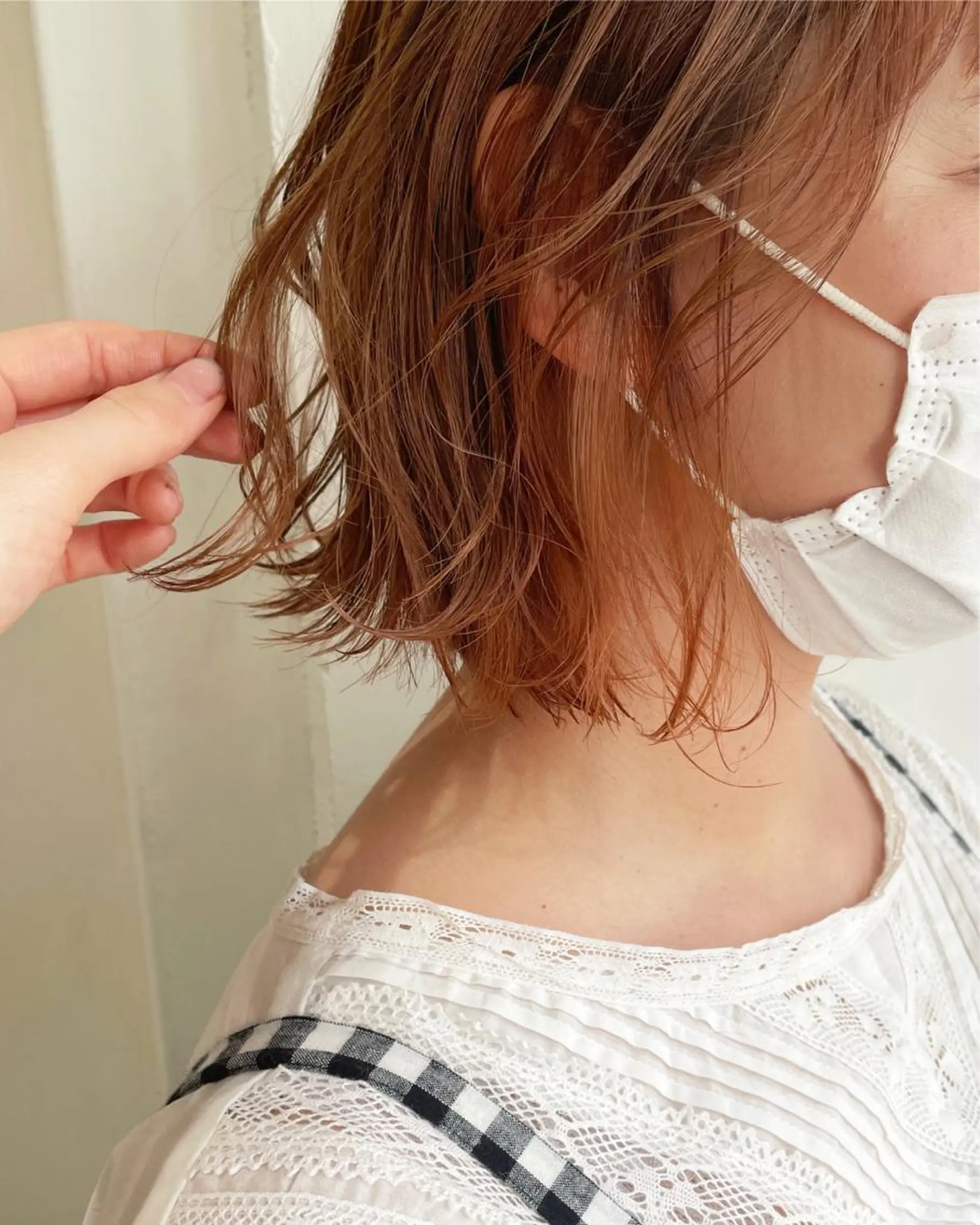 ショート カラー sherry【シェリー】所属・miho 大国町 柔らかハイトーン💛のヘアスタイル